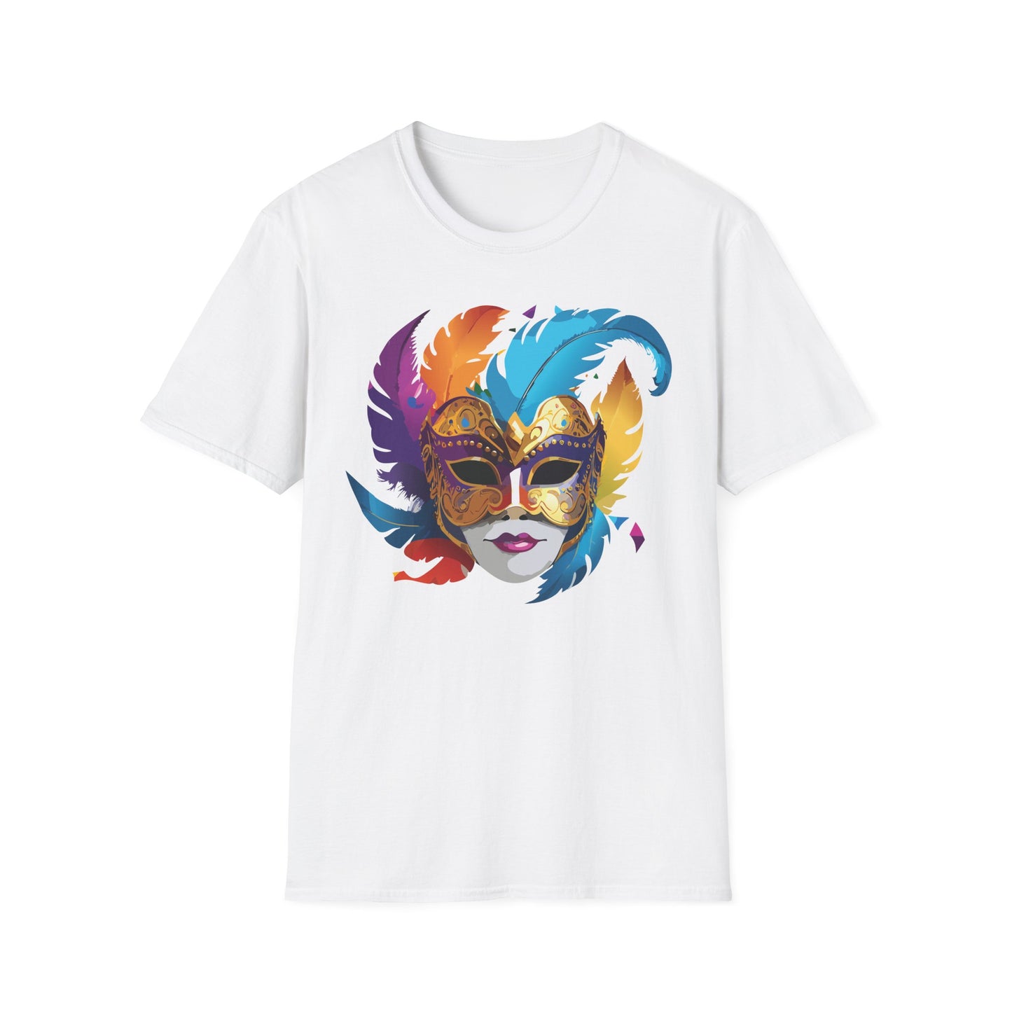 Mask Tee Shirt, Mask Shirt, Shirt with Mask, Masquerade Tees