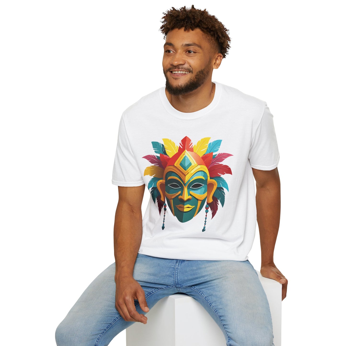 Mask Tee Shirt, Mask Shirt, Shirt with Mask, Masquerade Tees