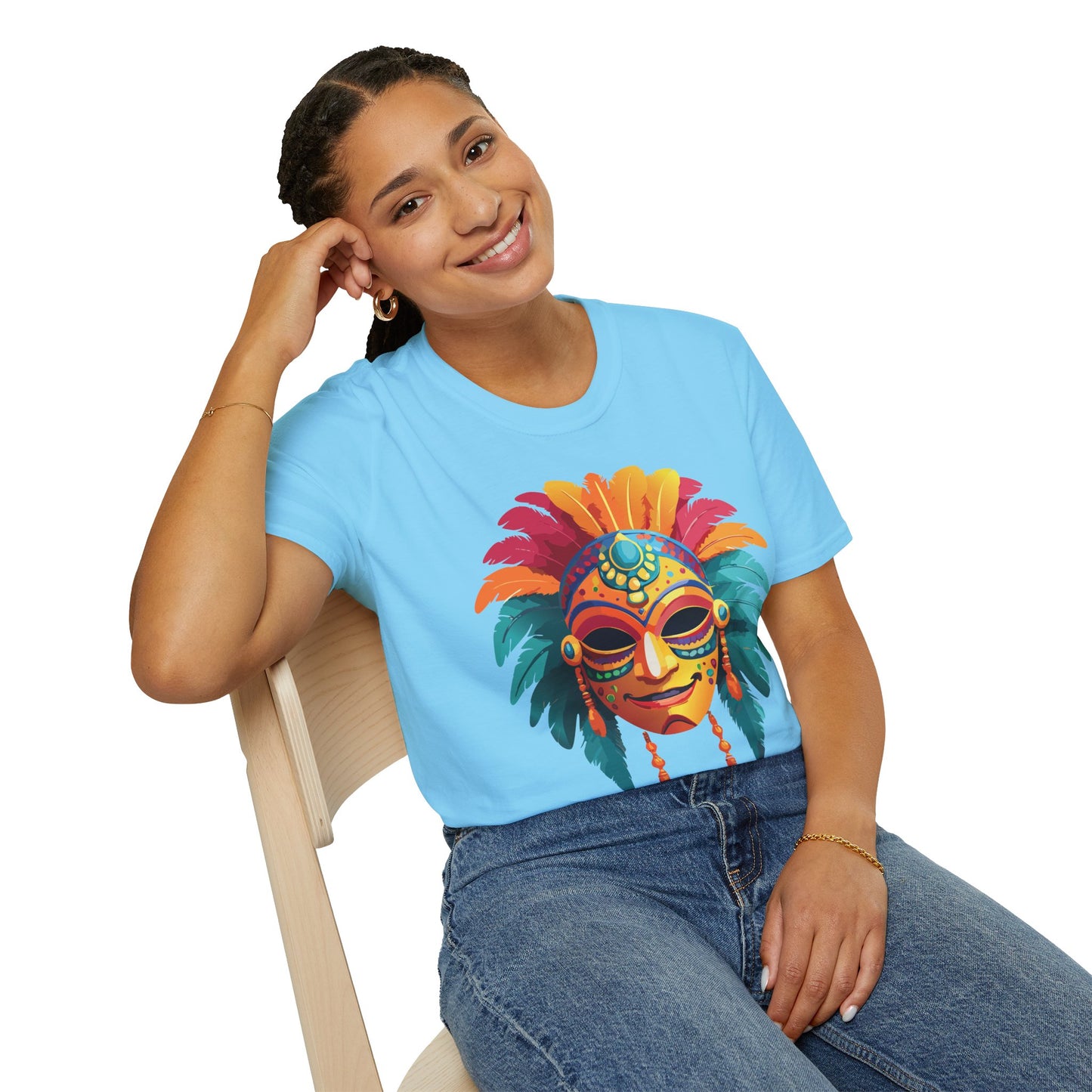 Mask Tee Shirt, Mask Shirt, Shirt with Mask, Masquerade Tees