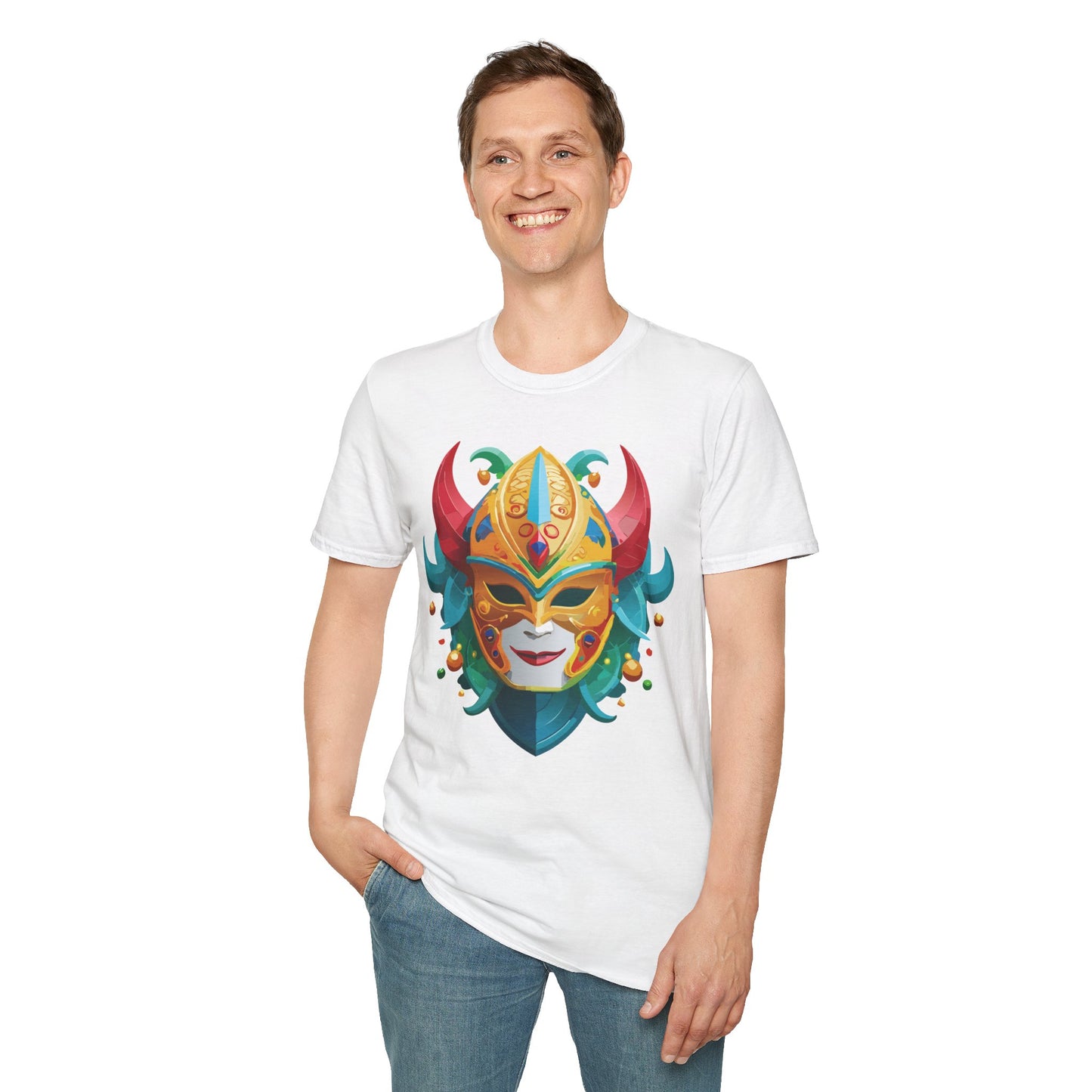 Mask Tee Shirt, Mask Shirt, Shirt with Mask, Masquerade Tees