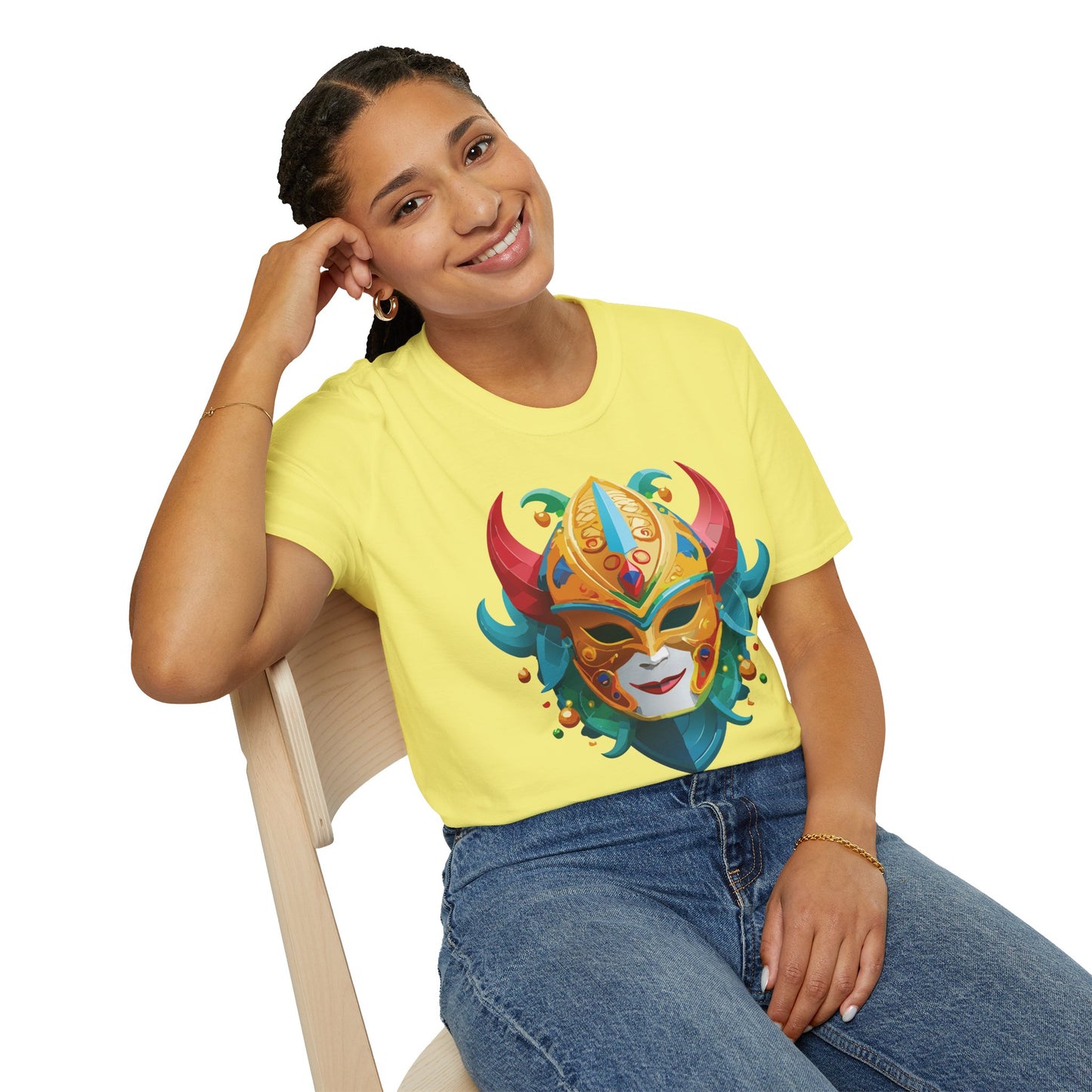 Mask Tee Shirt, Mask Shirt, Shirt with Mask, Masquerade Tees