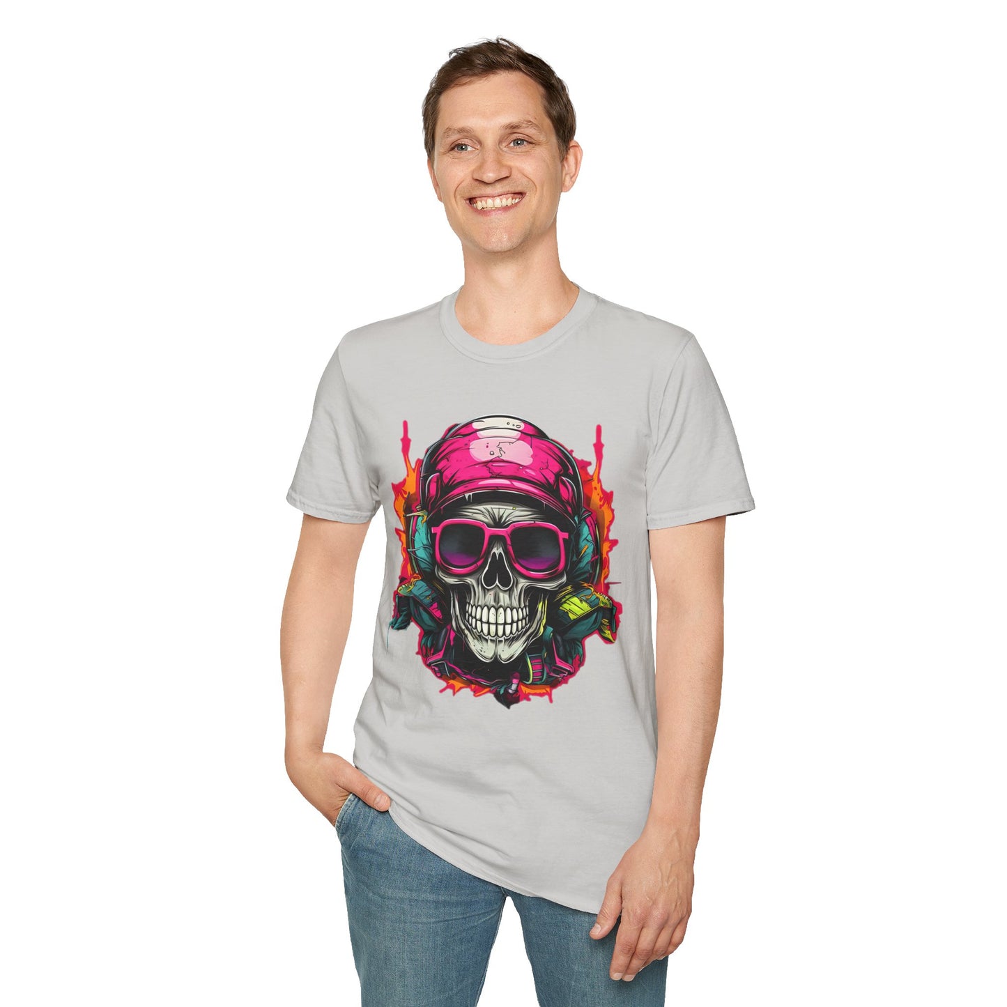 Skull Tee Shirt, Skeleton Shirt, Shirt with Skull, Shirt with Skeleton