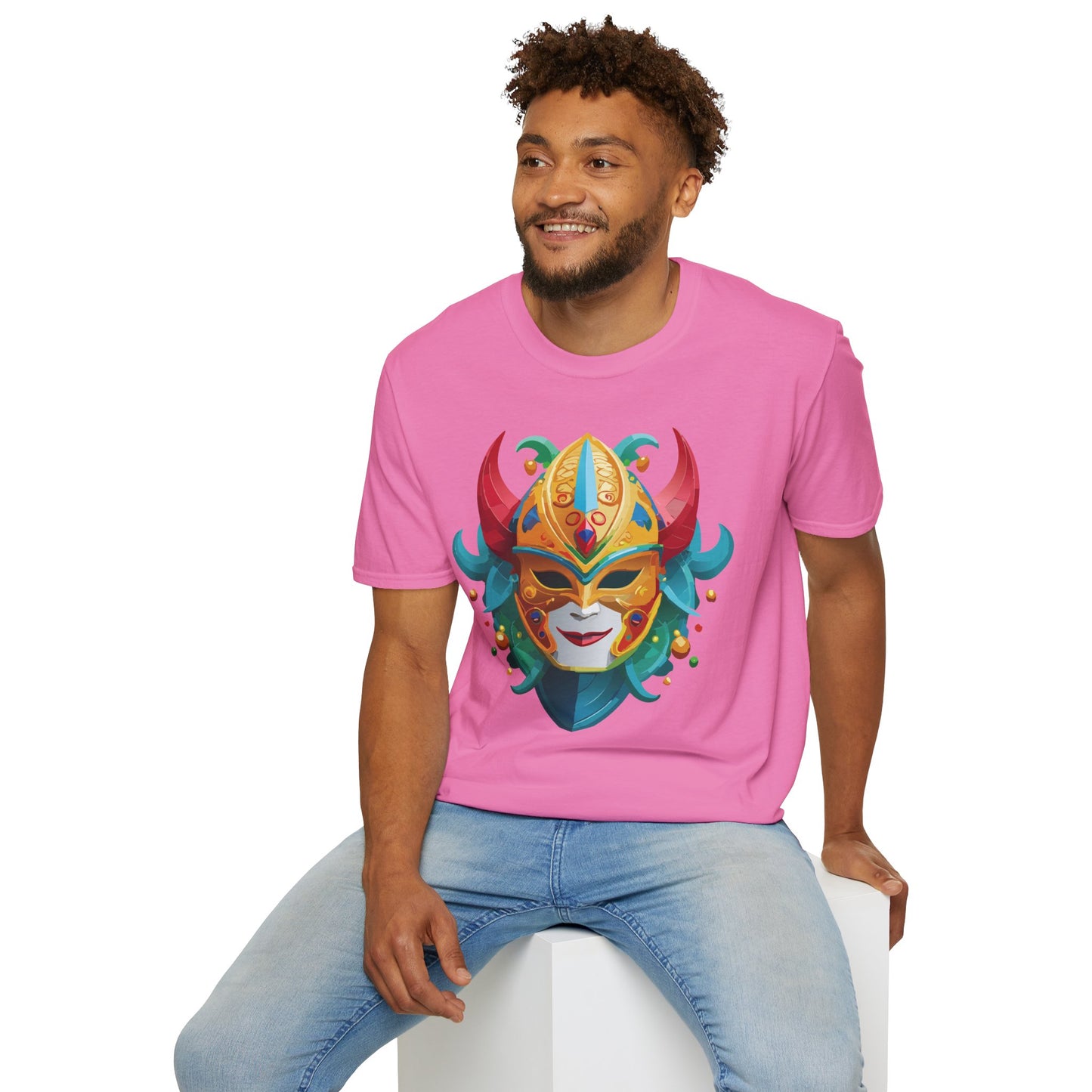 Mask Tee Shirt, Mask Shirt, Shirt with Mask, Masquerade Tees