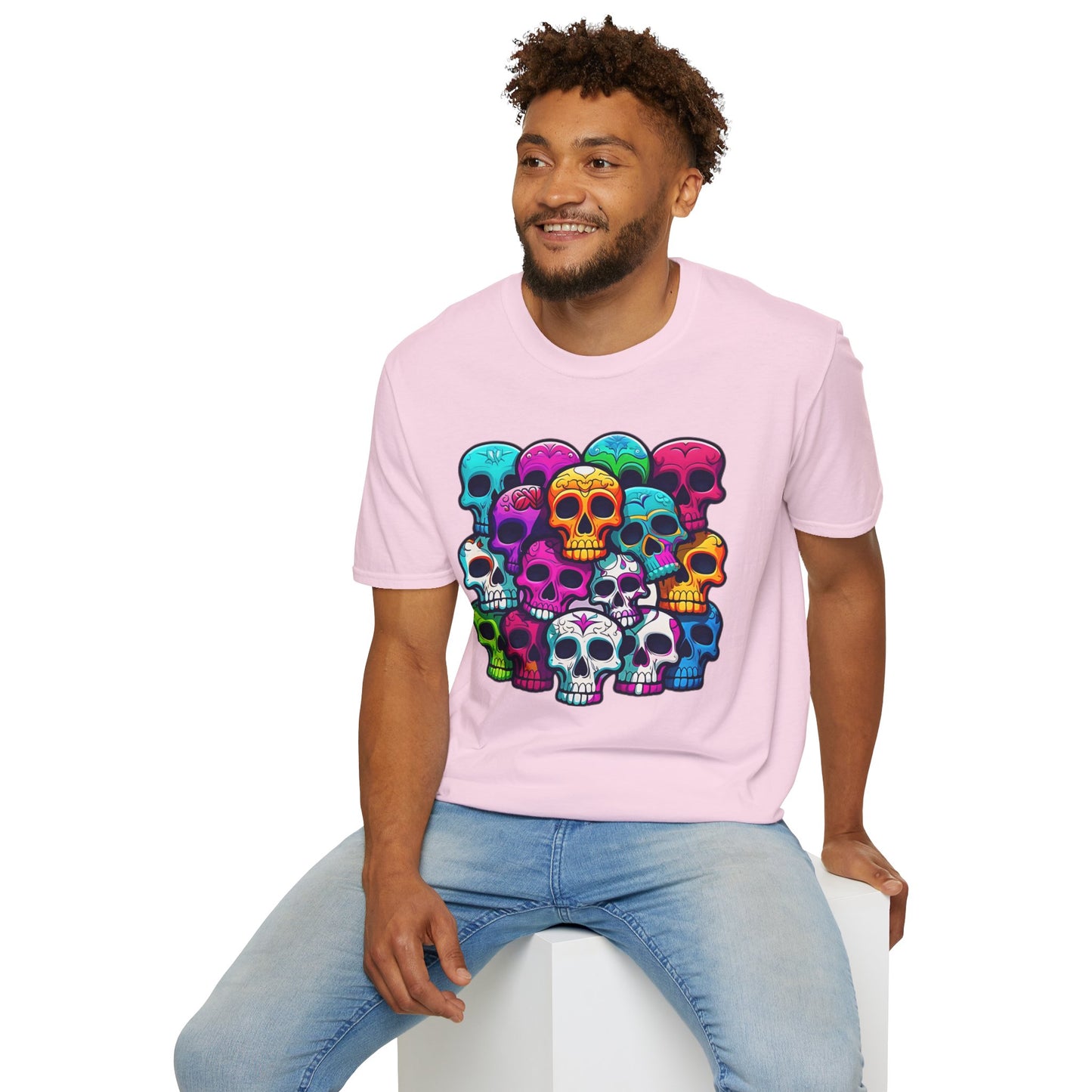 Skull Tee Shirt, Skeleton Shirt, Shirt with Skull, Shirt with Skeleton
