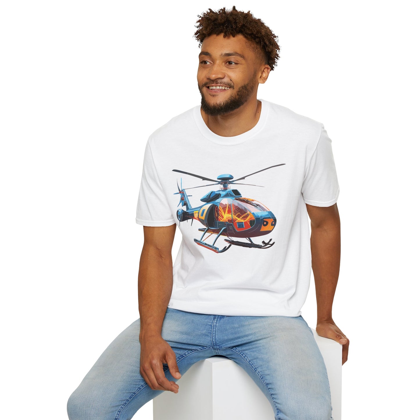 Chopper Shirt, Helicopter Shirt, Shirt with Helicopter, T Shirt with Chopper