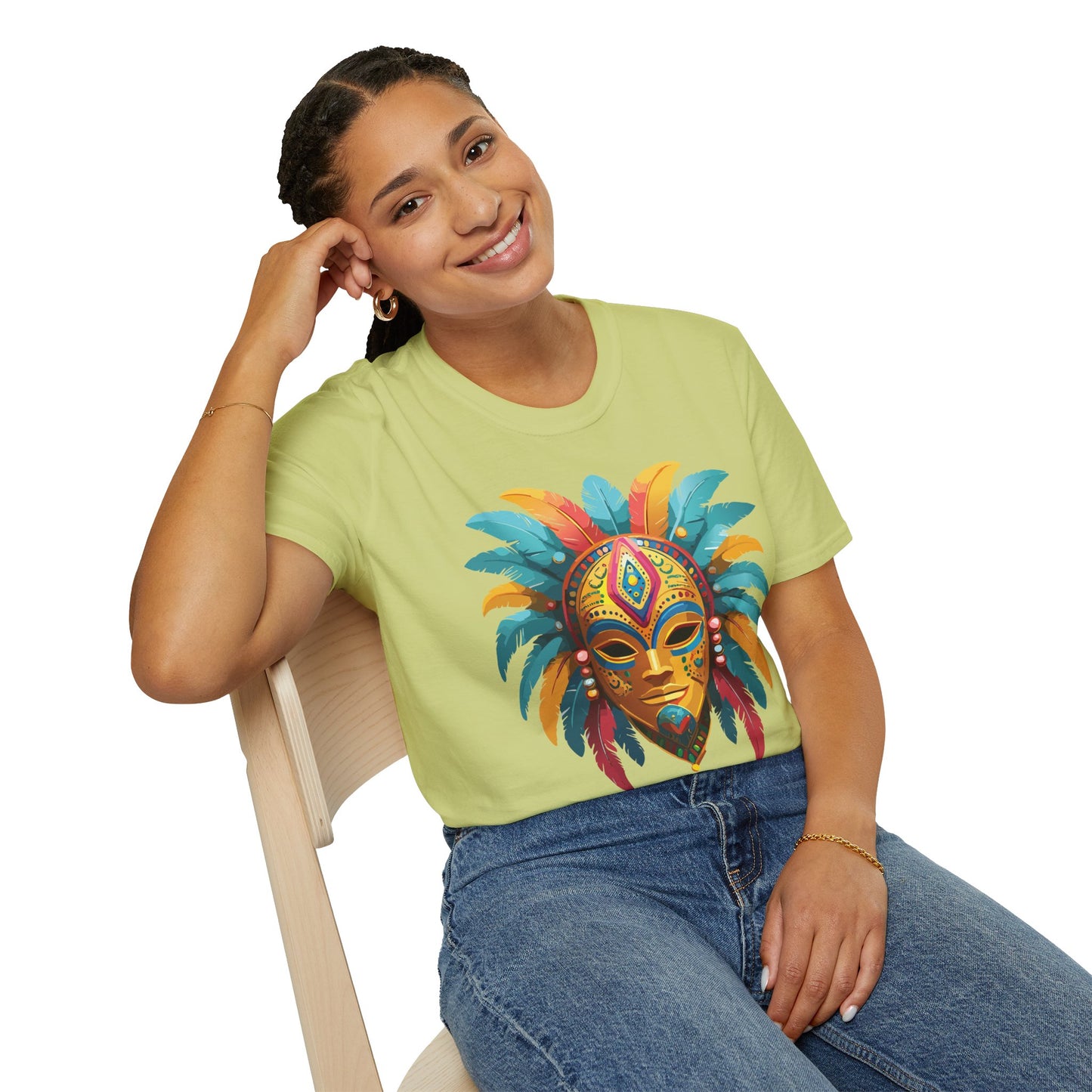 Mask Tee Shirt, Mask Shirt, Shirt with Mask, Masquerade Tees
