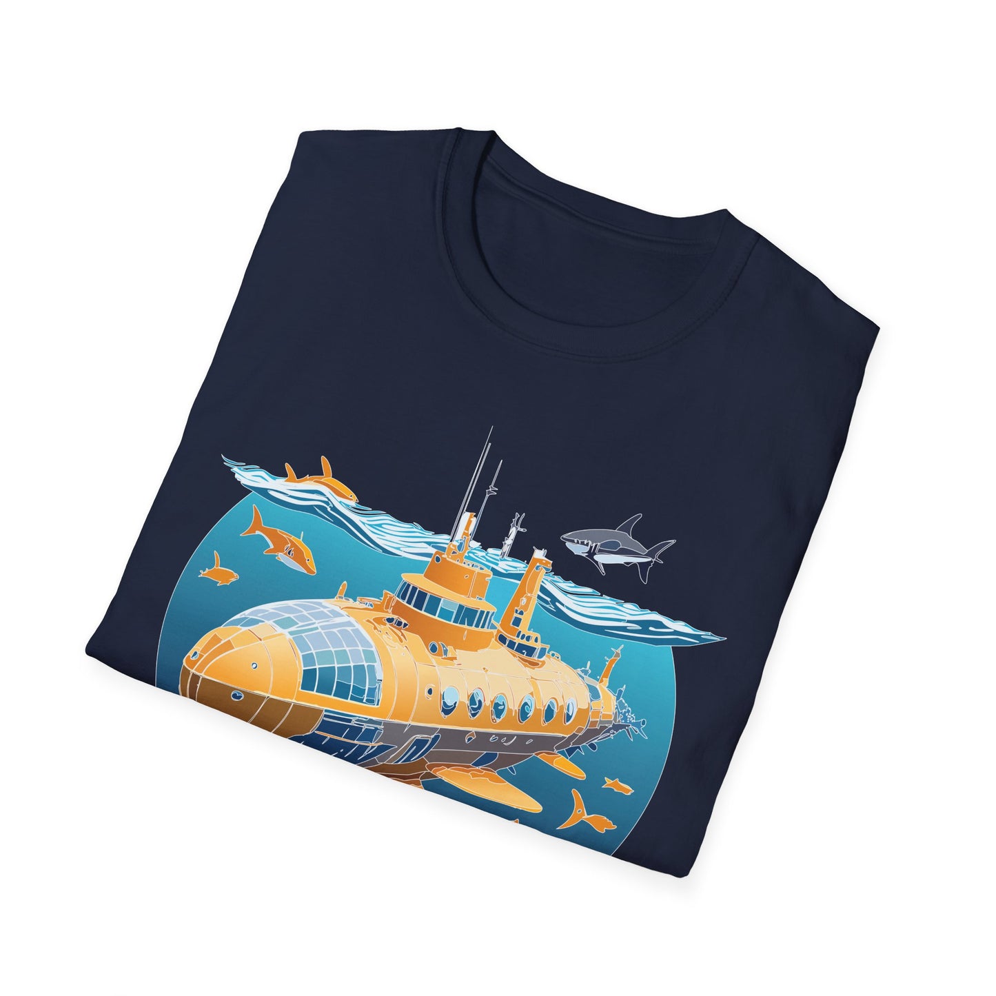 Ocean Tee Shirt, Ocean Shirt, Shirt with Ocean, U boat Tees, Shirt with U-Boat