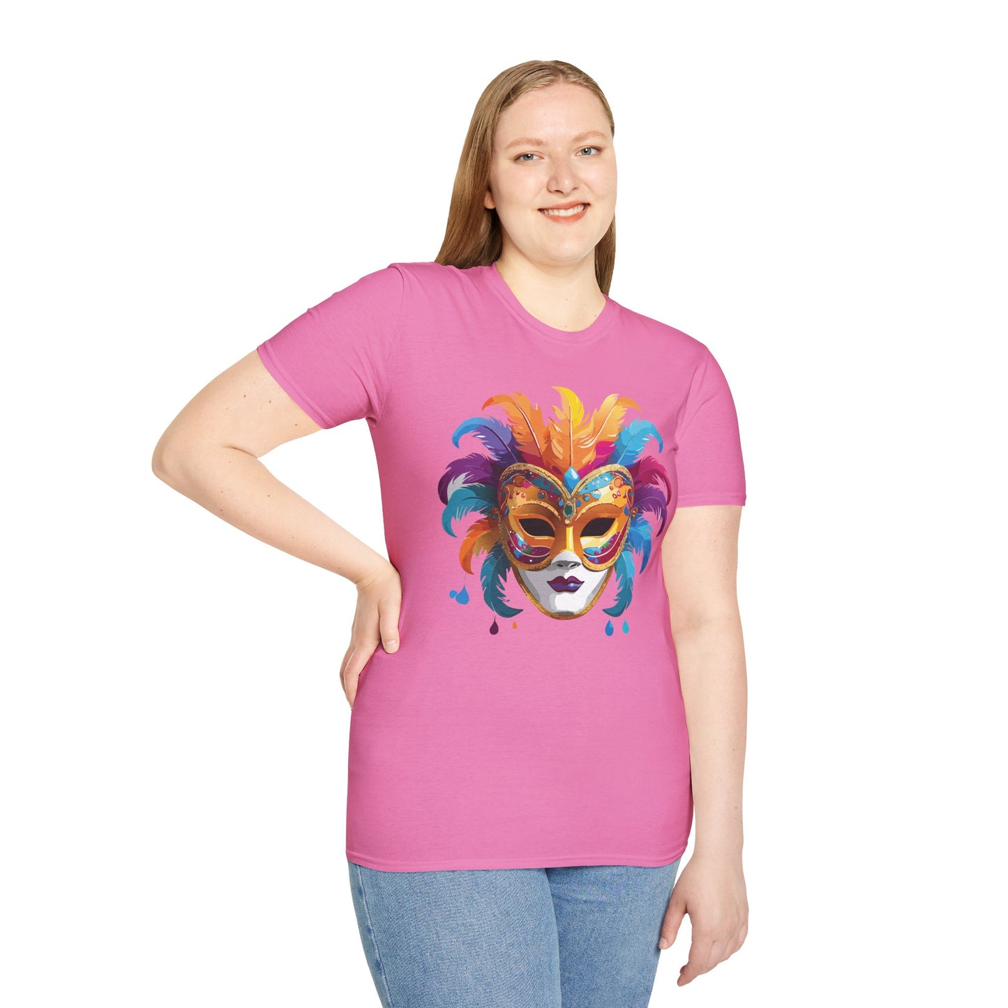 Mask Tee Shirt, Mask Shirt, Shirt with Mask, Masquerade Tees