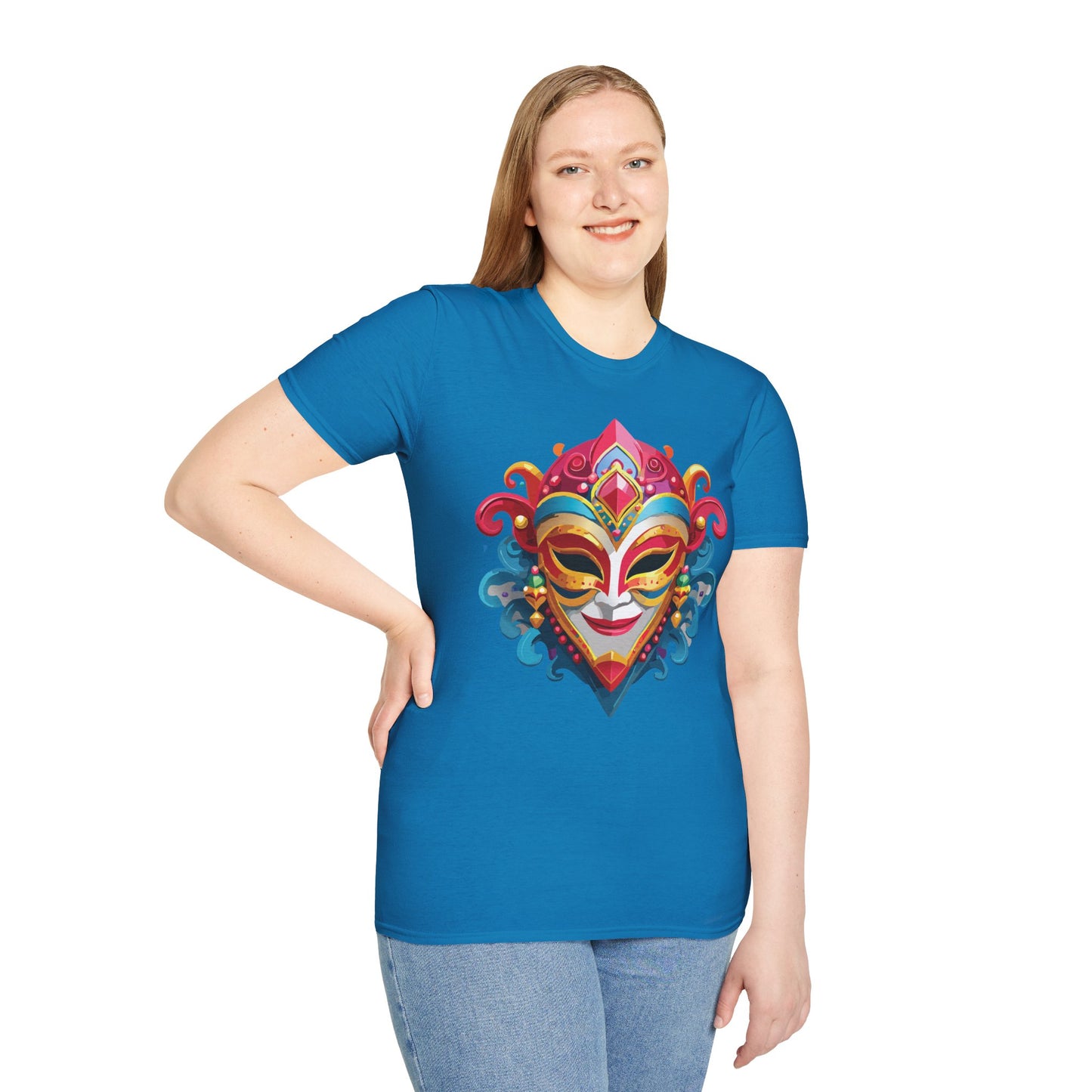 Mask Tee Shirt, Mask Shirt, Shirt with Mask, Masquerade Tees