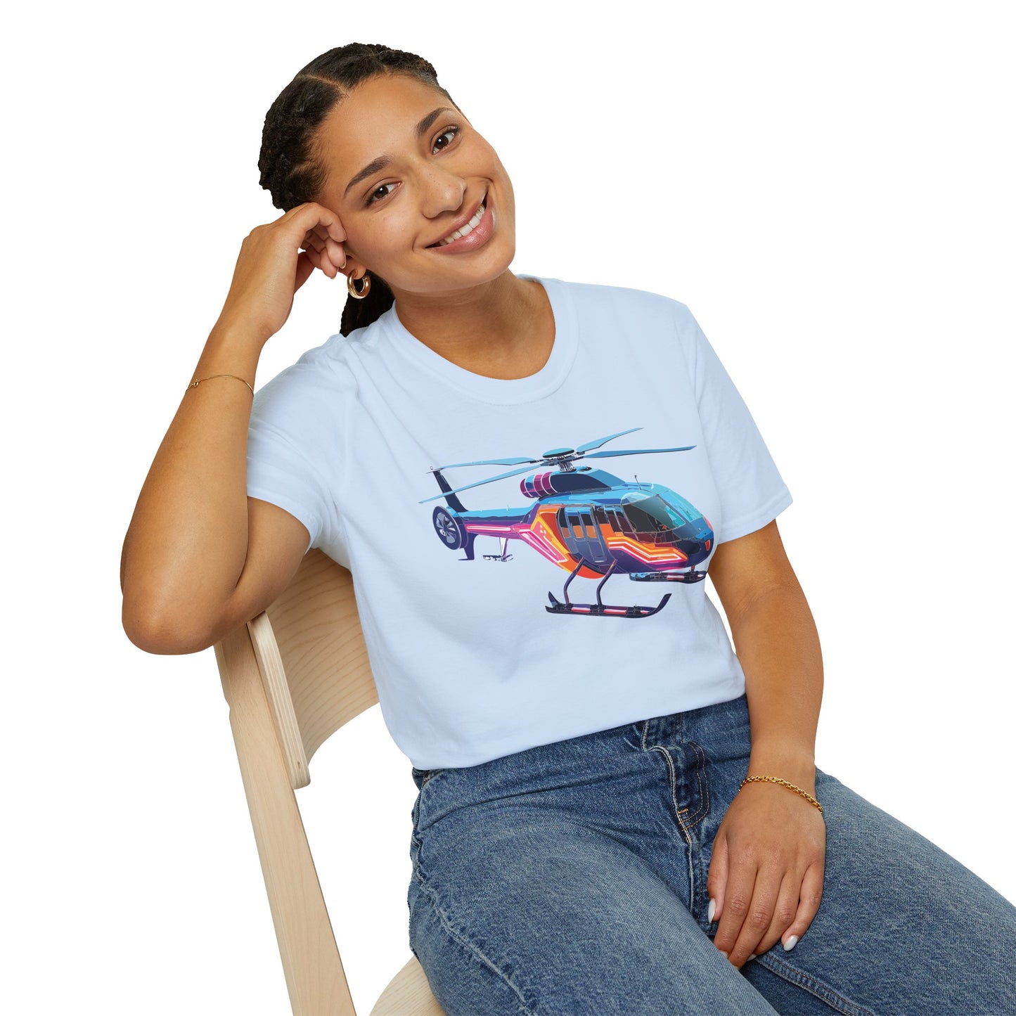 Chopper Shirt, Helicopter Shirt, Shirt with Helicopter, T Shirt with Chopper