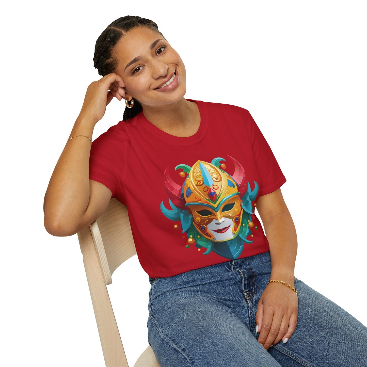 Mask Tee Shirt, Mask Shirt, Shirt with Mask, Masquerade Tees