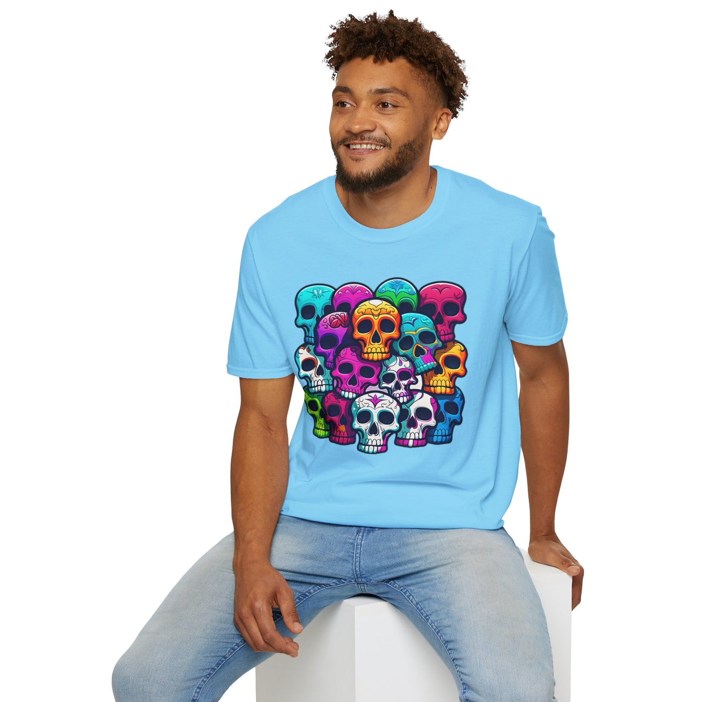 Skull Tee Shirt, Skeleton Shirt, Shirt with Skull, Shirt with Skeleton