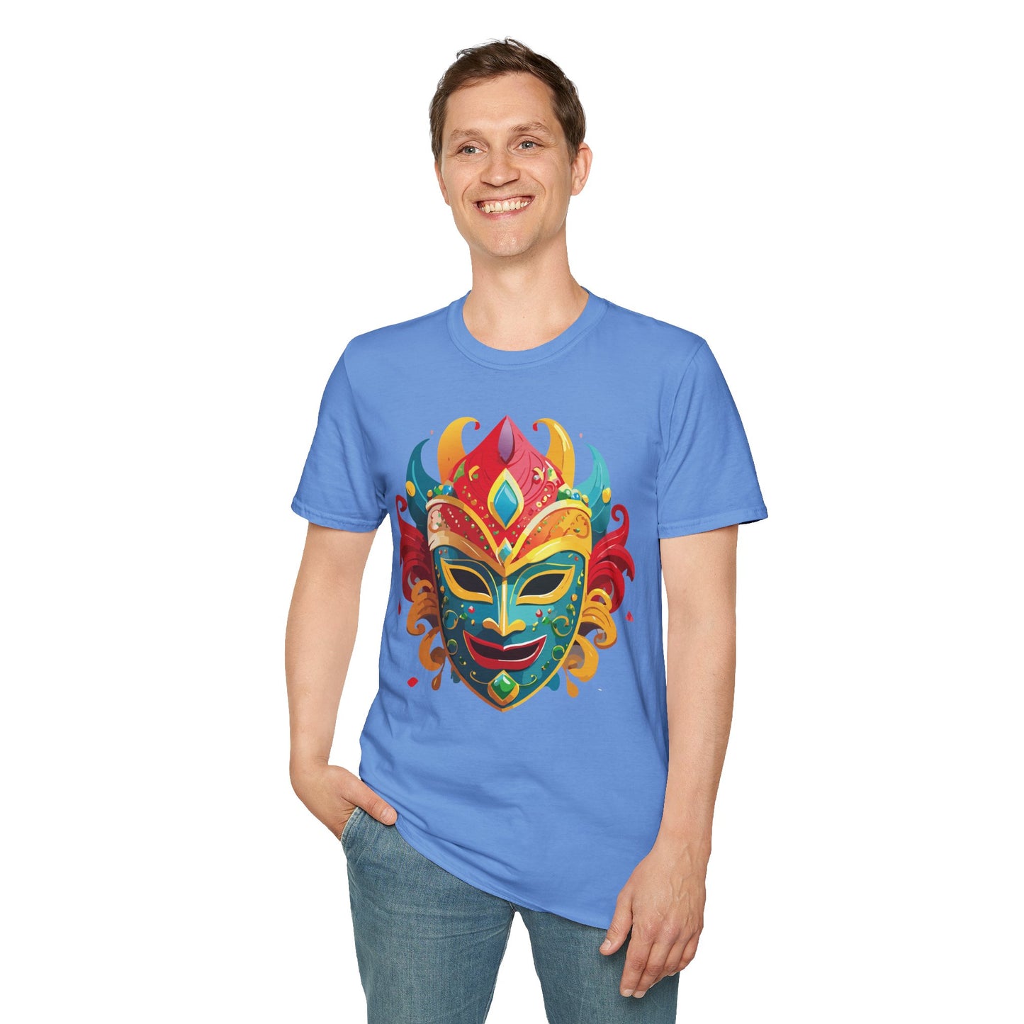 Mask Tee Shirt, Mask Shirt, Shirt with Mask, Masquerade Tees
