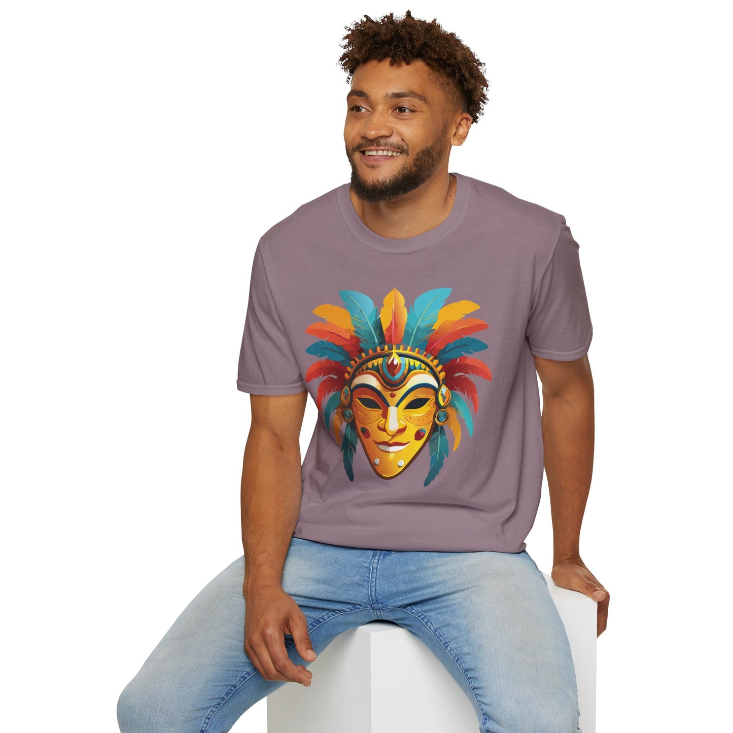 Mask Tee Shirt, Mask Shirt, Shirt with Mask, Masquerade Tees