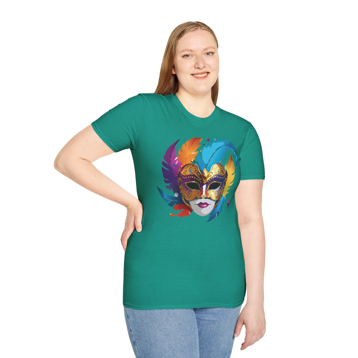 Mask Tee Shirt, Mask Shirt, Shirt with Mask, Masquerade Tees