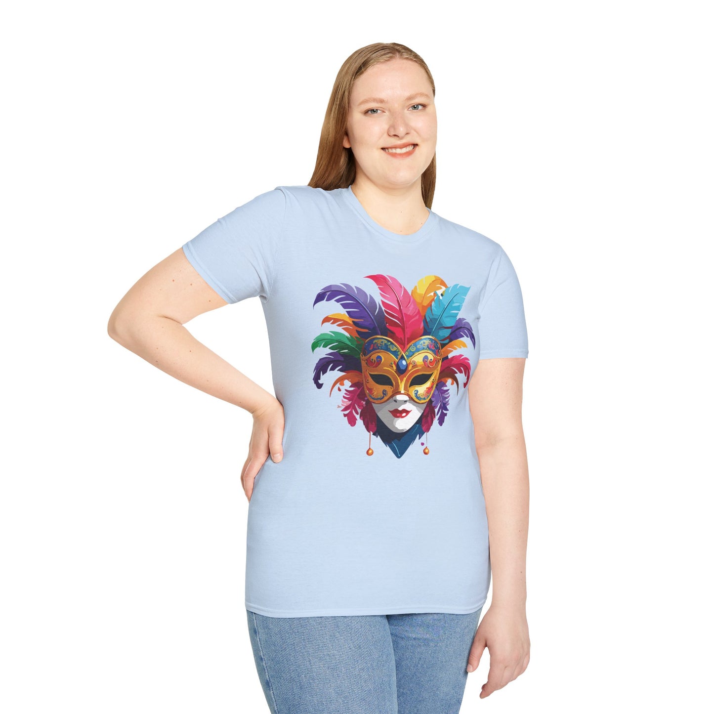 Mask Tee Shirt, Mask Shirt, Shirt with Mask, Masquerade Tees