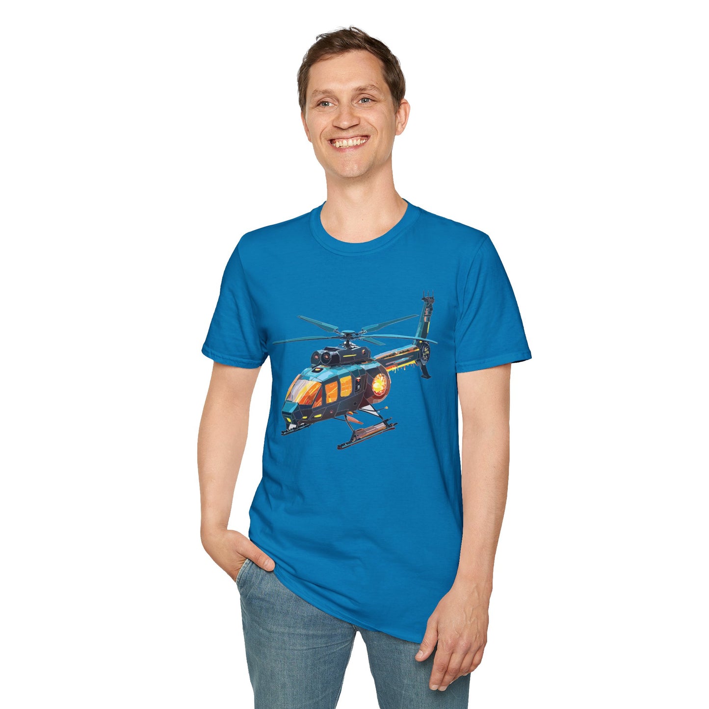 Chopper Shirt, Helicopter Shirt, Shirt with Helicopter, T Shirt with Chopper