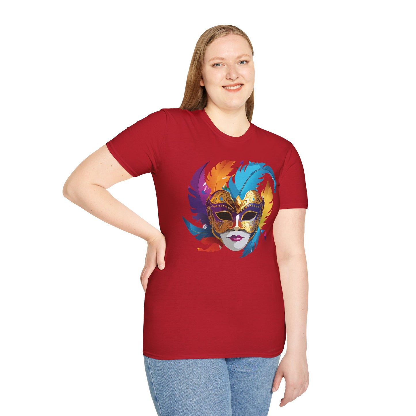 Mask Tee Shirt, Mask Shirt, Shirt with Mask, Masquerade Tees