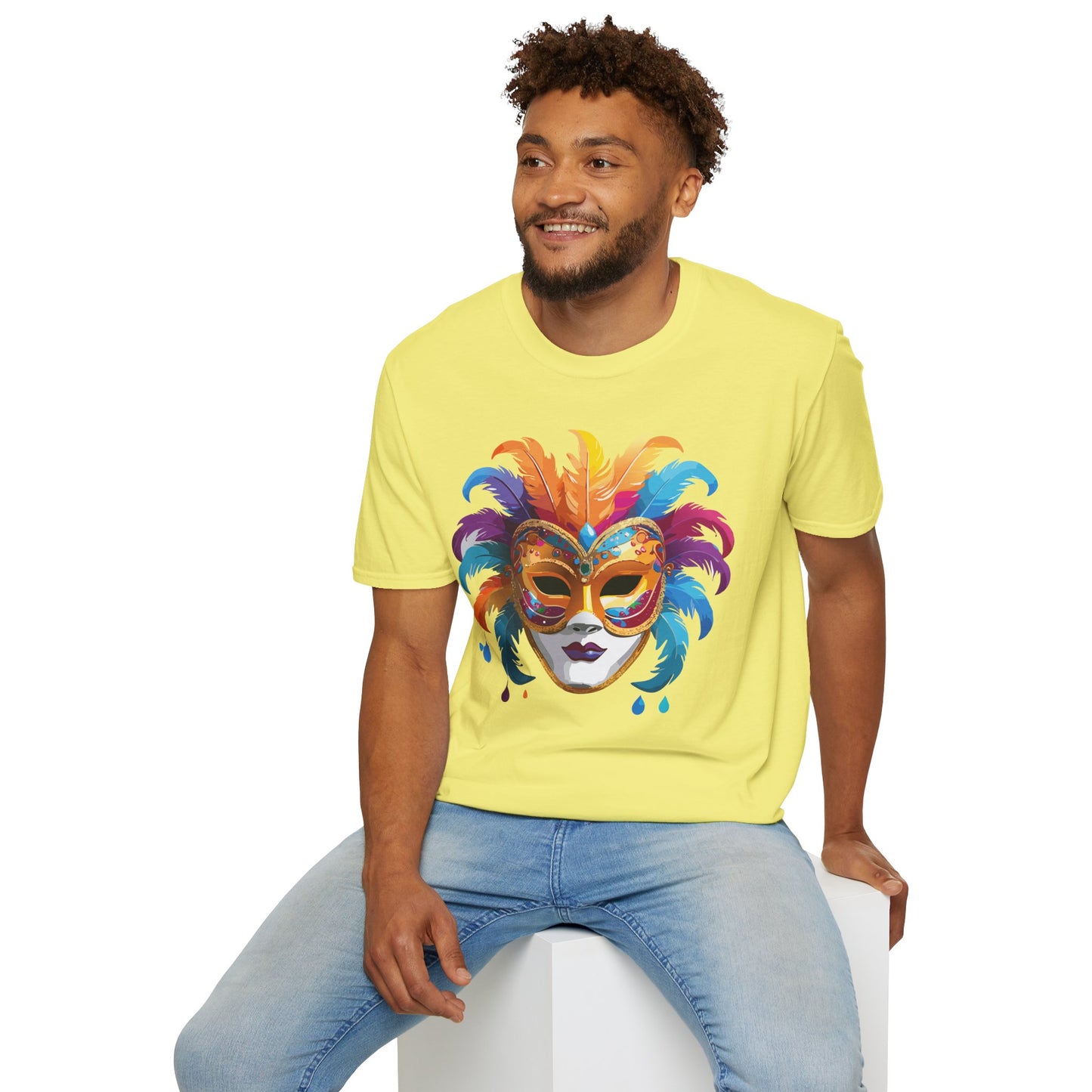 Mask Tee Shirt, Mask Shirt, Shirt with Mask, Masquerade Tees