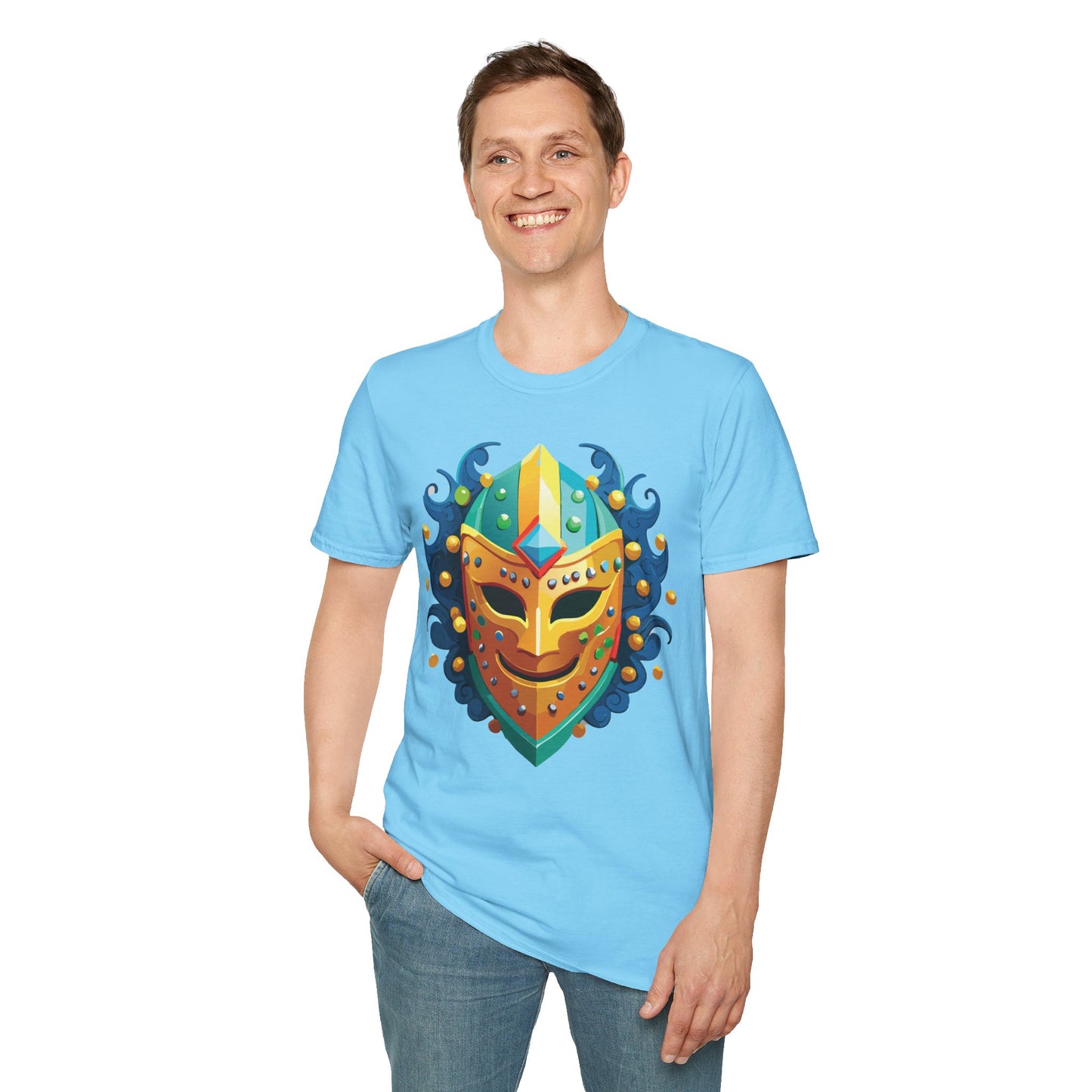 Mask Tee Shirt, Mask Shirt, Shirt with Mask, Masquerade Tees