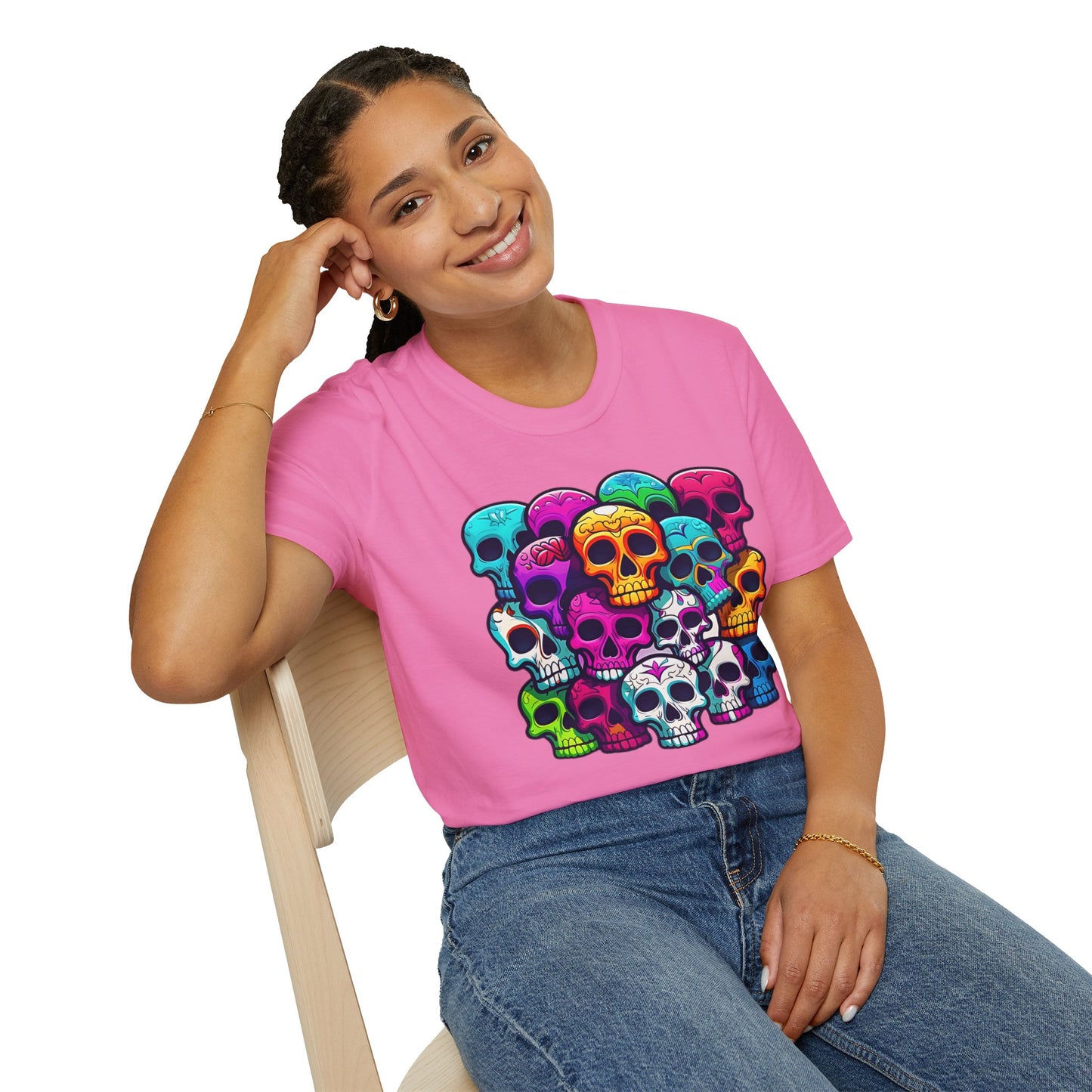 Skull Tee Shirt, Skeleton Shirt, Shirt with Skull, Shirt with Skeleton