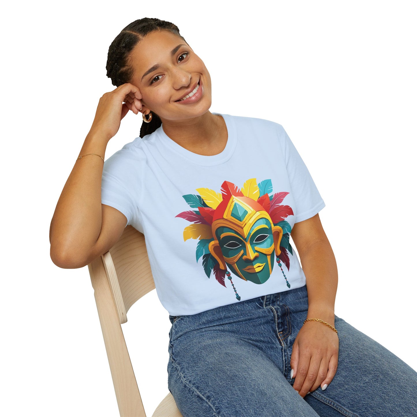 Mask Tee Shirt, Mask Shirt, Shirt with Mask, Masquerade Tees