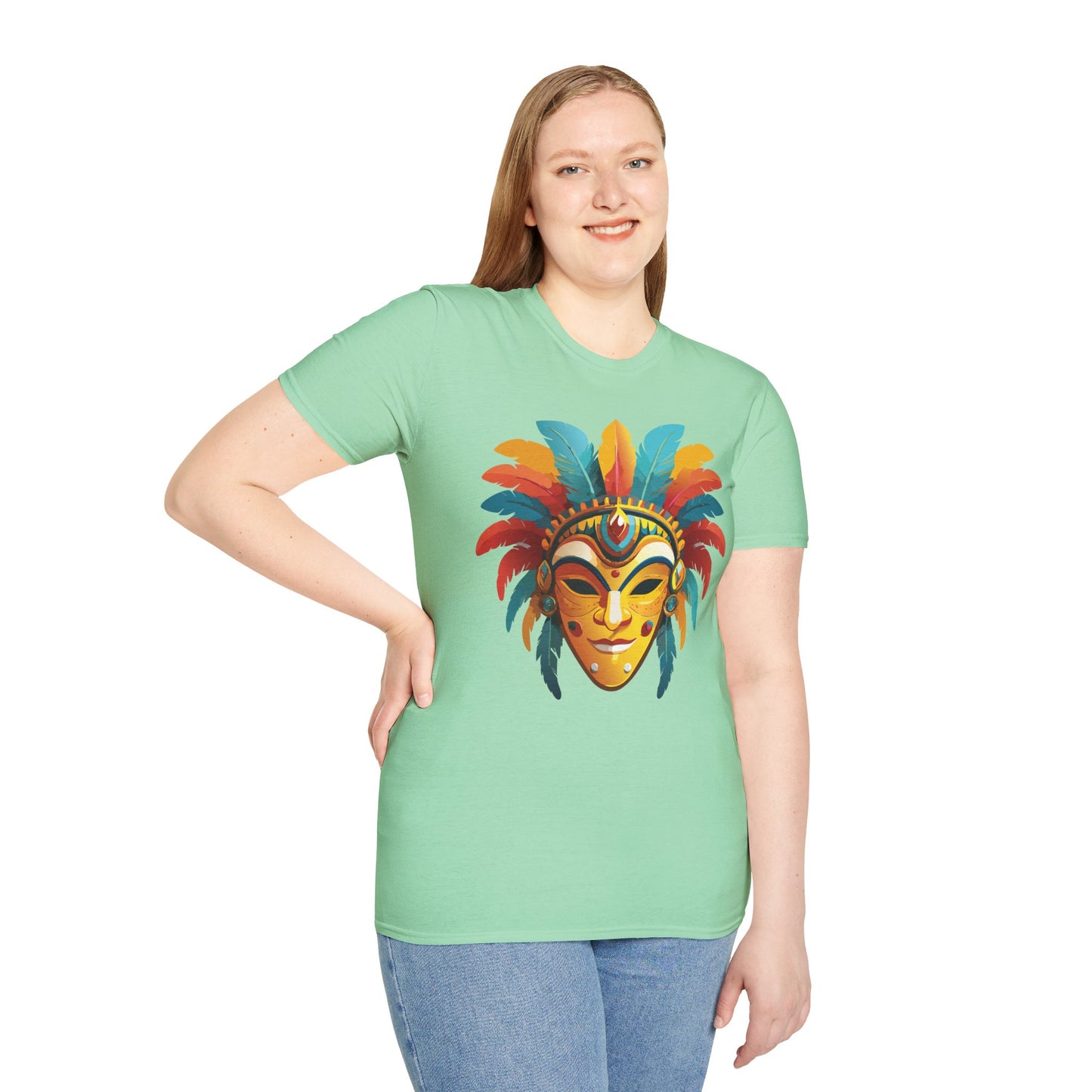 Mask Tee Shirt, Mask Shirt, Shirt with Mask, Masquerade Tees