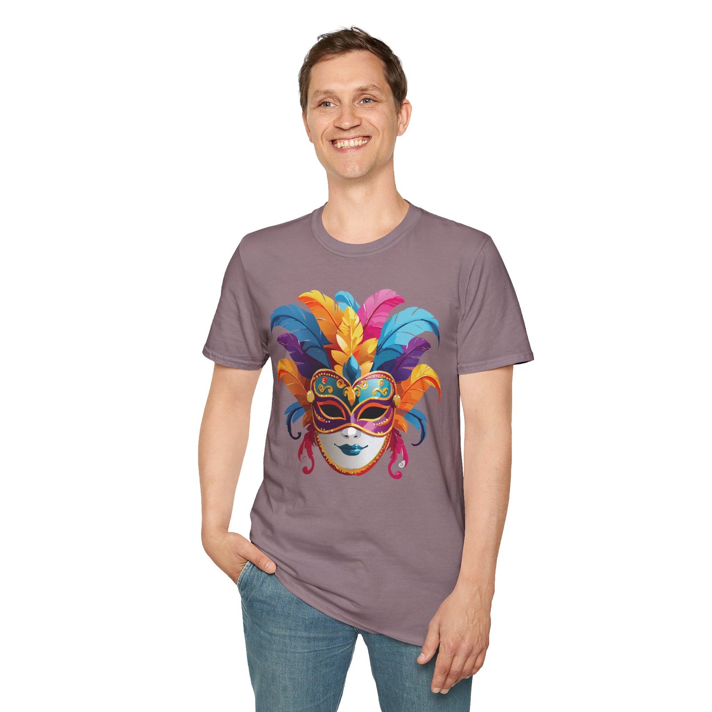 Mask Tee Shirt, Mask Shirt, Shirt with Mask, Masquerade Tees