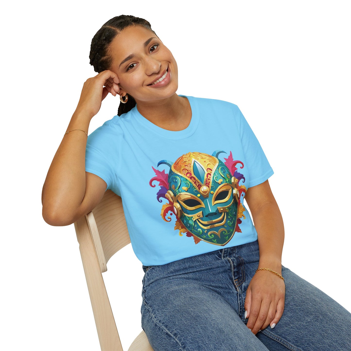 Mask Tee Shirt, Mask Shirt, Shirt with Mask, Masquerade Tees