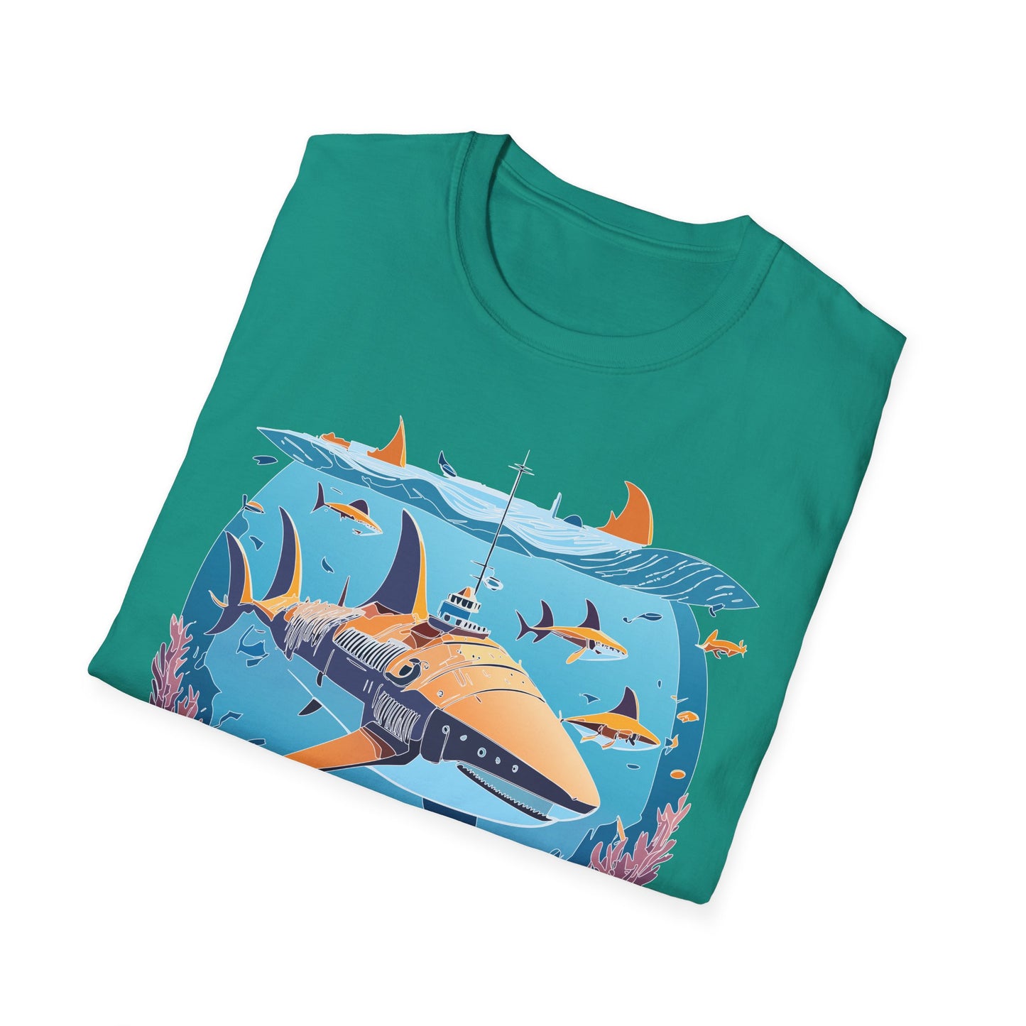 Ocean Tee Shirt, Ocean Shirt, Shirt with Ocean, U boat Tees, Shirt with U-Boat