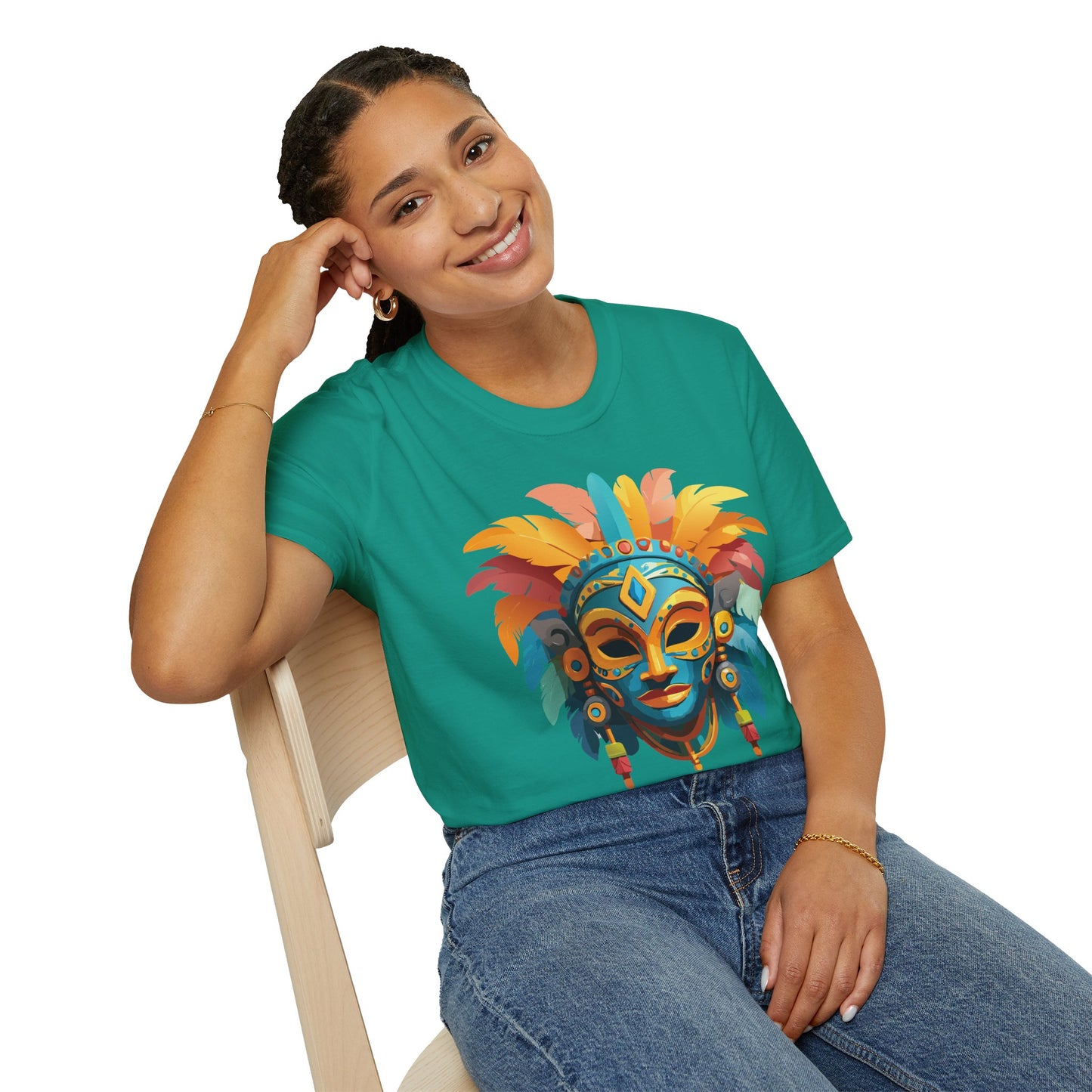 Mask Tee Shirt, Mask Shirt, Shirt with Mask, Masquerade Tees