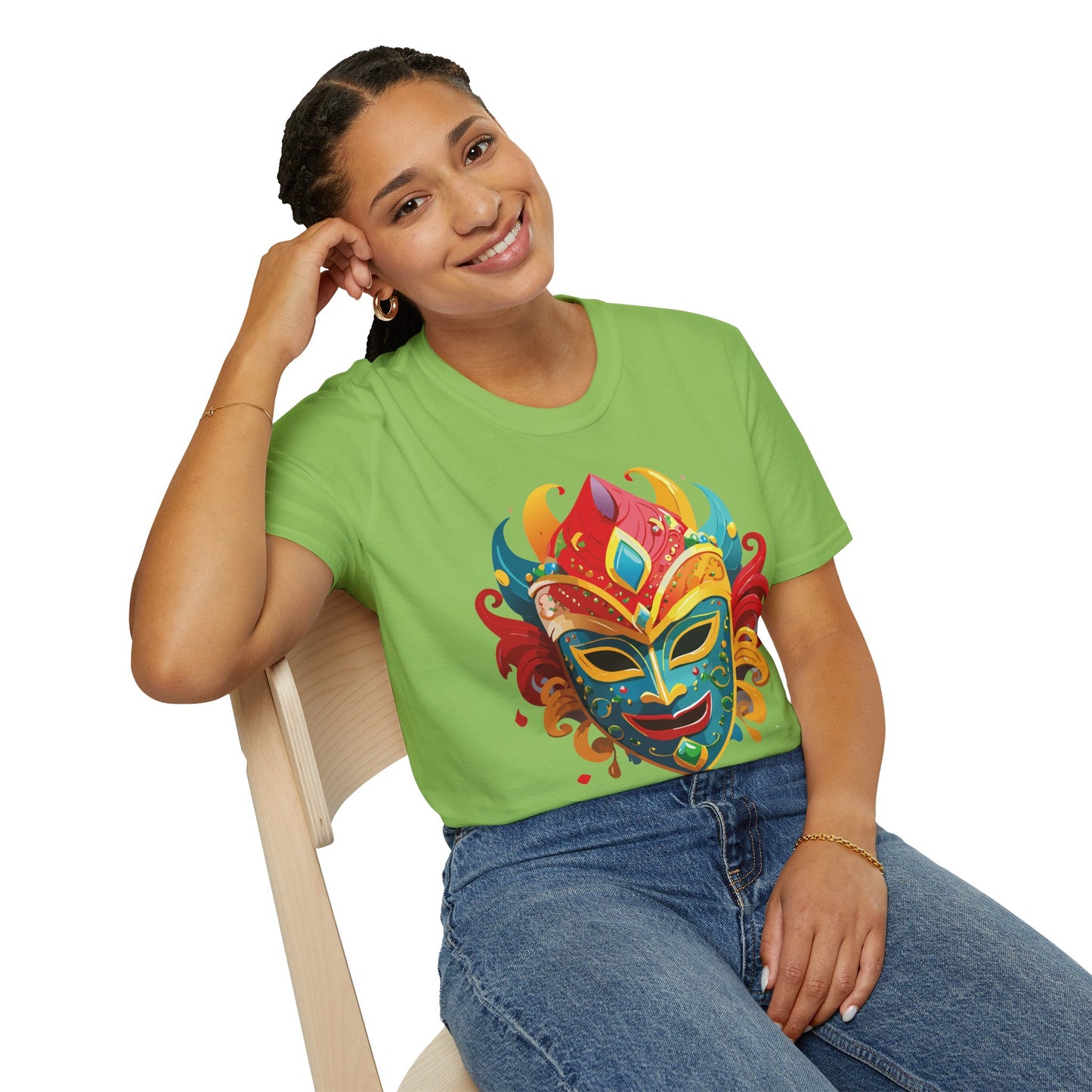 Mask Tee Shirt, Mask Shirt, Shirt with Mask, Masquerade Tees