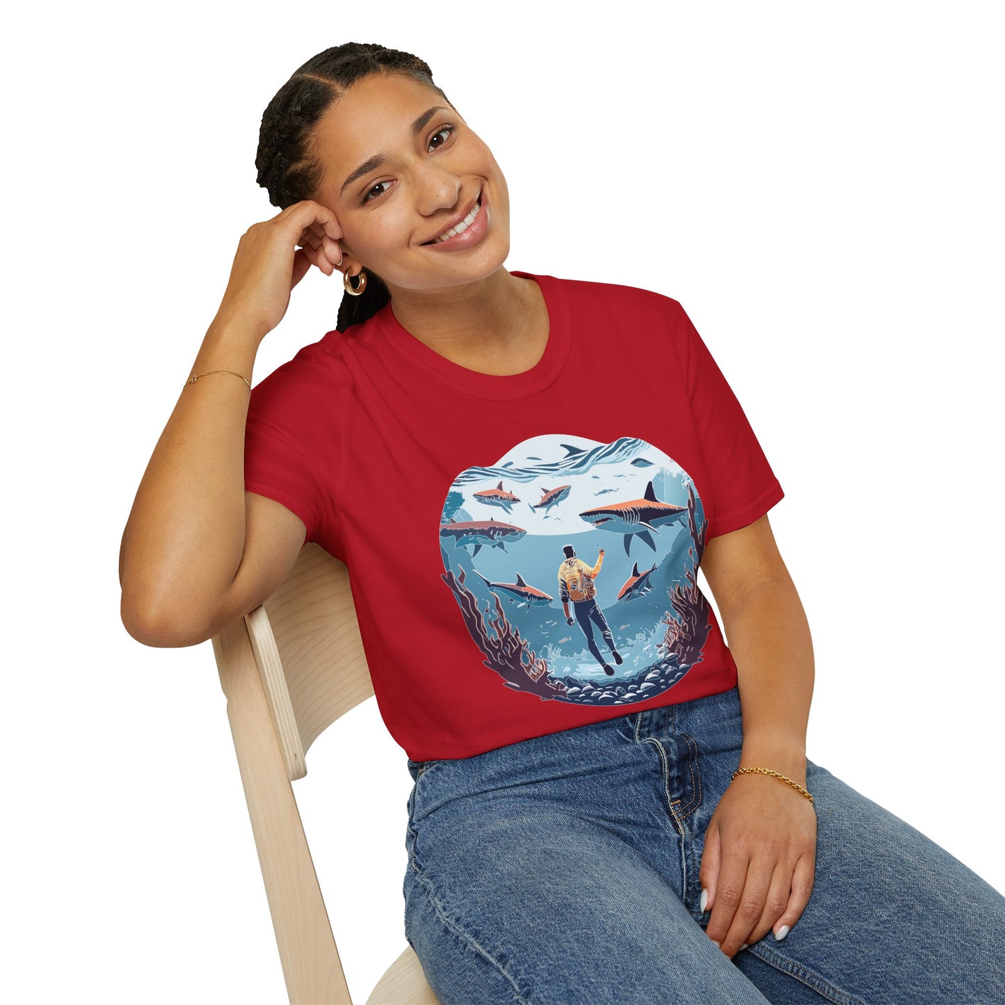 Ocean Tee Shirt, Ocean Shirt, Shirt with Ocean, U boat Tees, Shirt with U-Boat