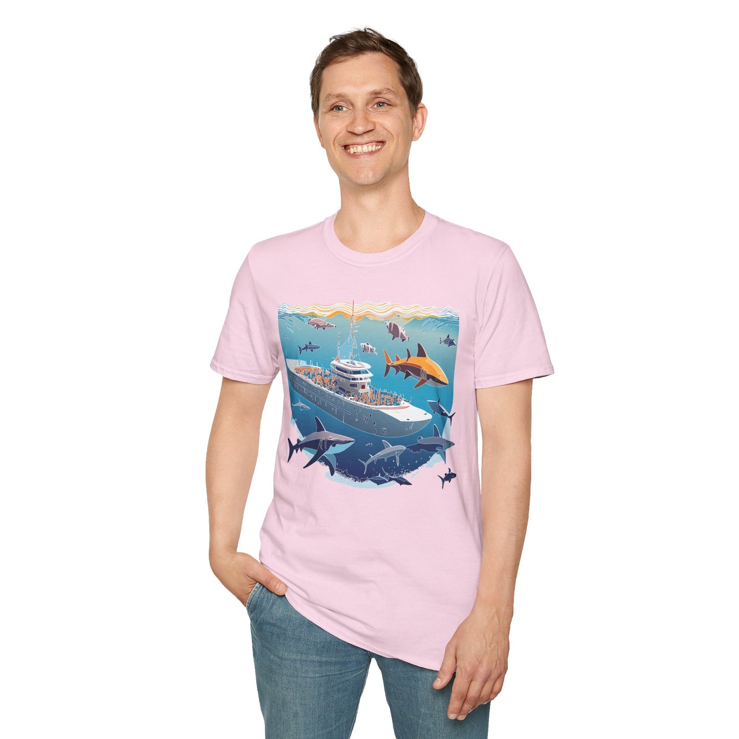Ocean Tee Shirt, Ocean Shirt, Shirt with Ocean, U boat Tees, Shirt with U-Boat