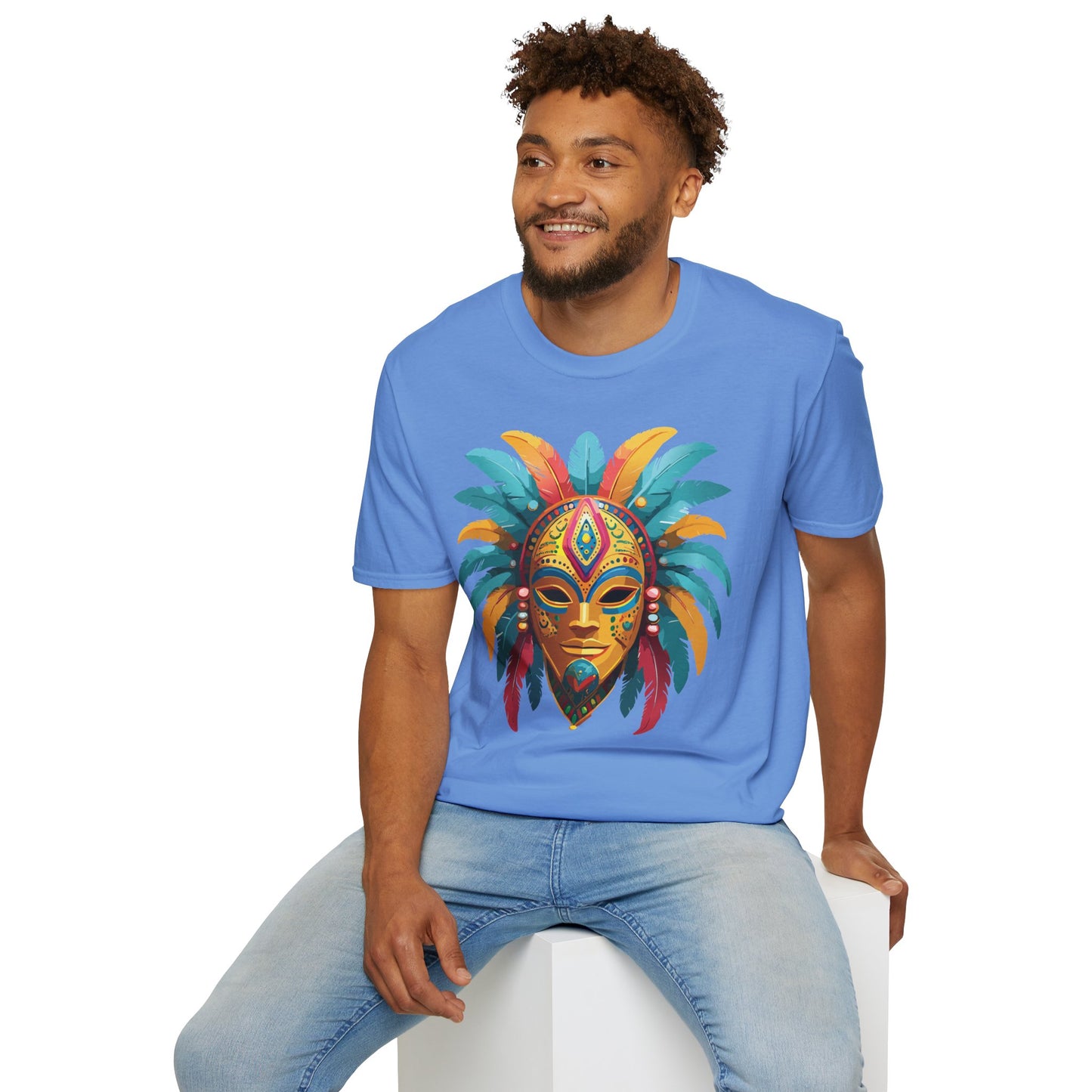 Mask Tee Shirt, Mask Shirt, Shirt with Mask, Masquerade Tees