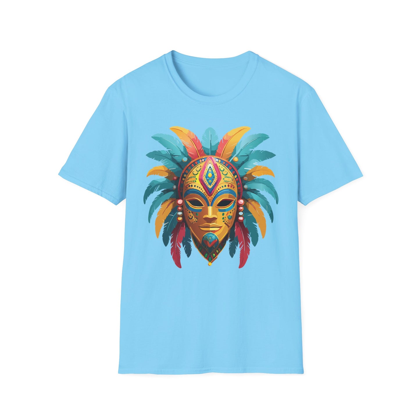 Mask Tee Shirt, Mask Shirt, Shirt with Mask, Masquerade Tees