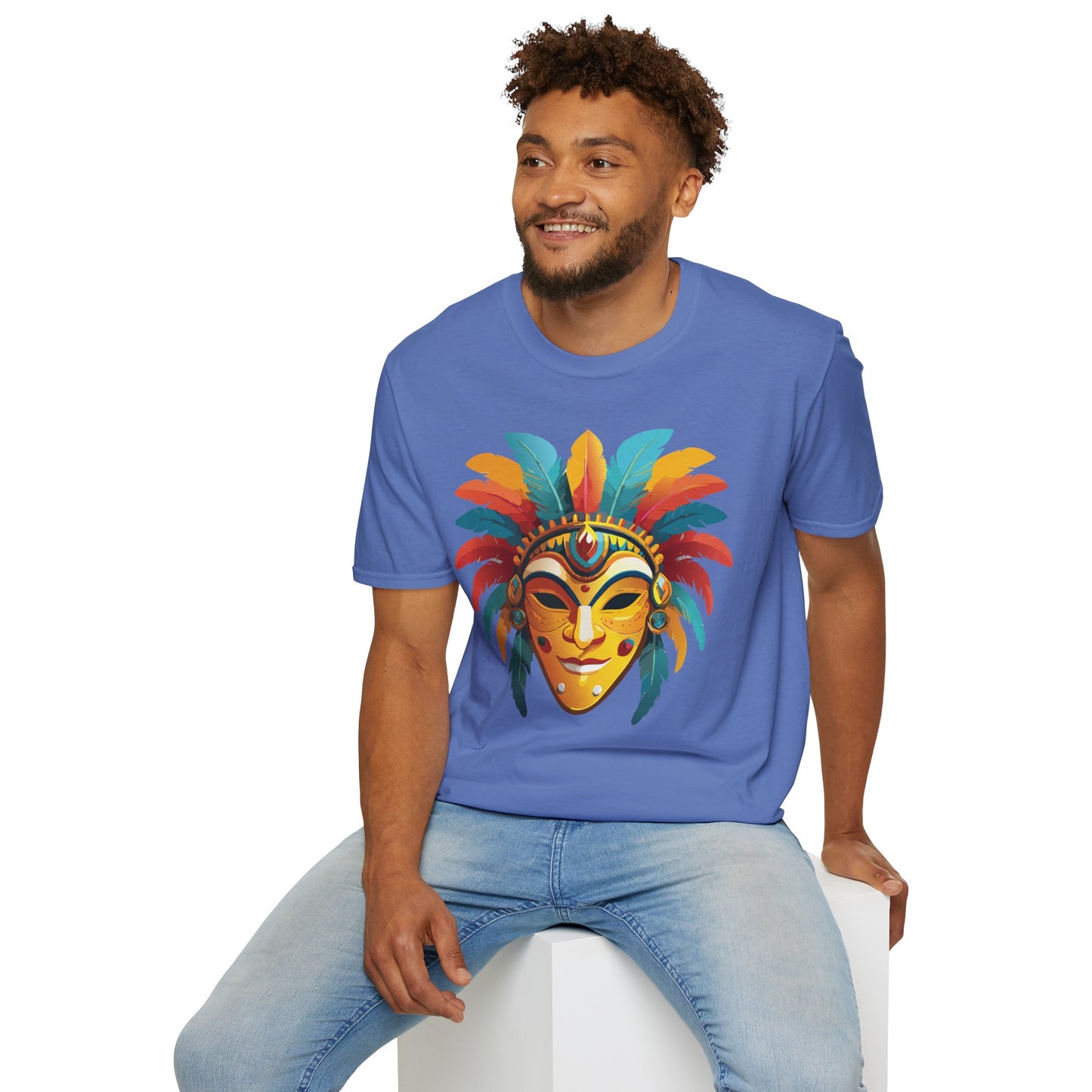 Mask Tee Shirt, Mask Shirt, Shirt with Mask, Masquerade Tees