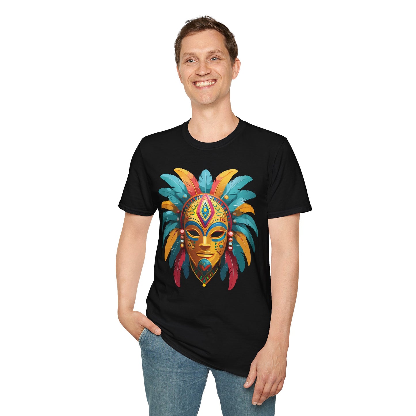 Mask Tee Shirt, Mask Shirt, Shirt with Mask, Masquerade Tees