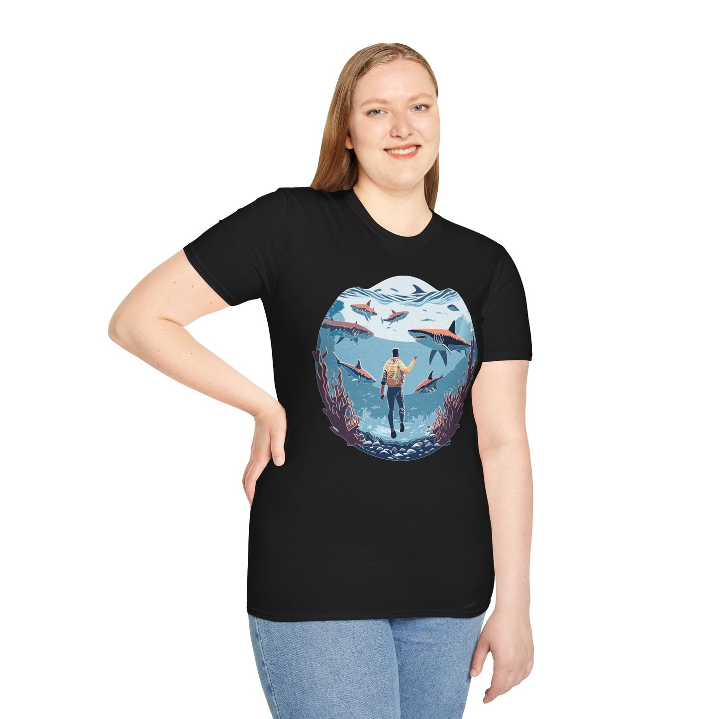 Ocean Tee Shirt, Ocean Shirt, Shirt with Ocean, U boat Tees, Shirt with U-Boat
