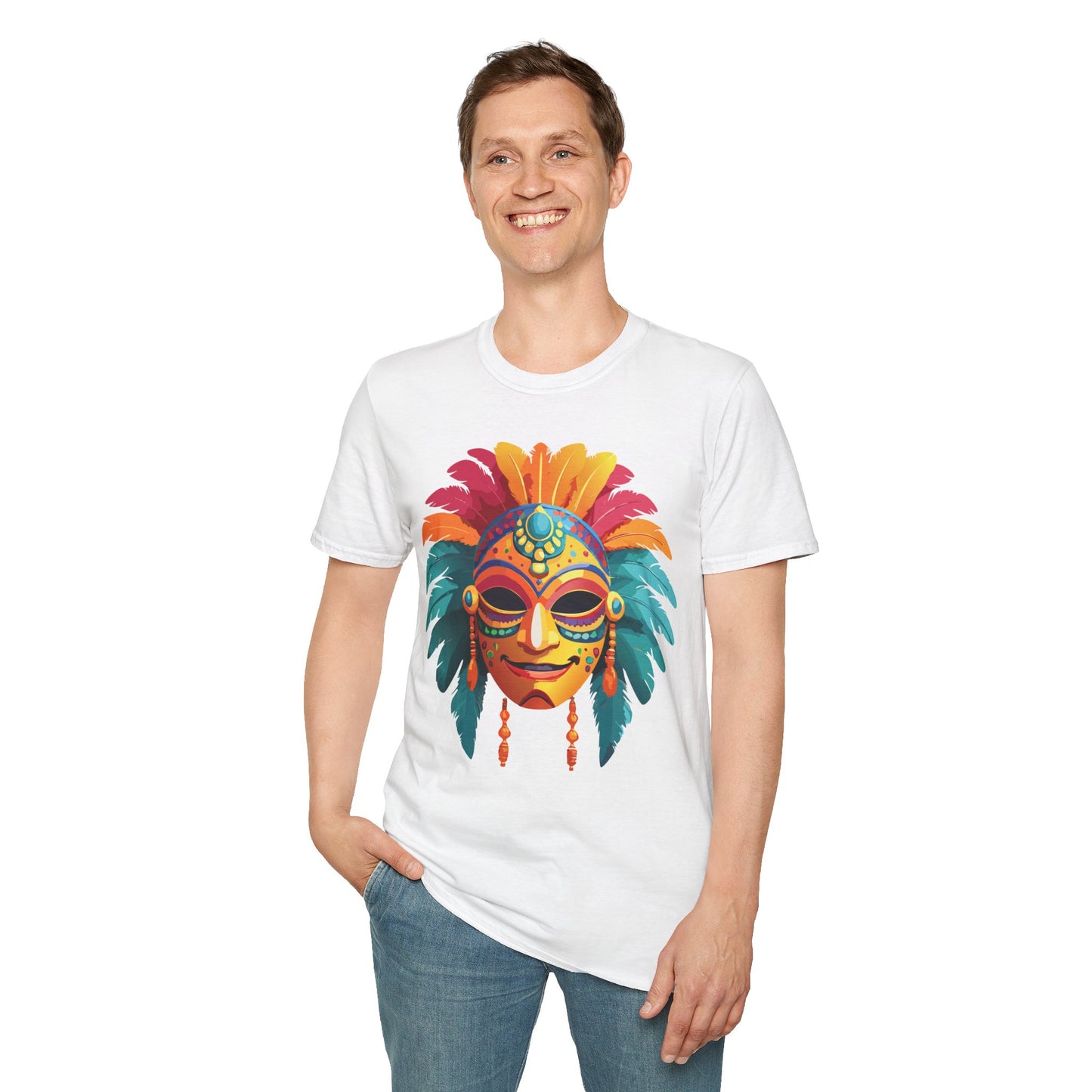 Mask Tee Shirt, Mask Shirt, Shirt with Mask, Masquerade Tees