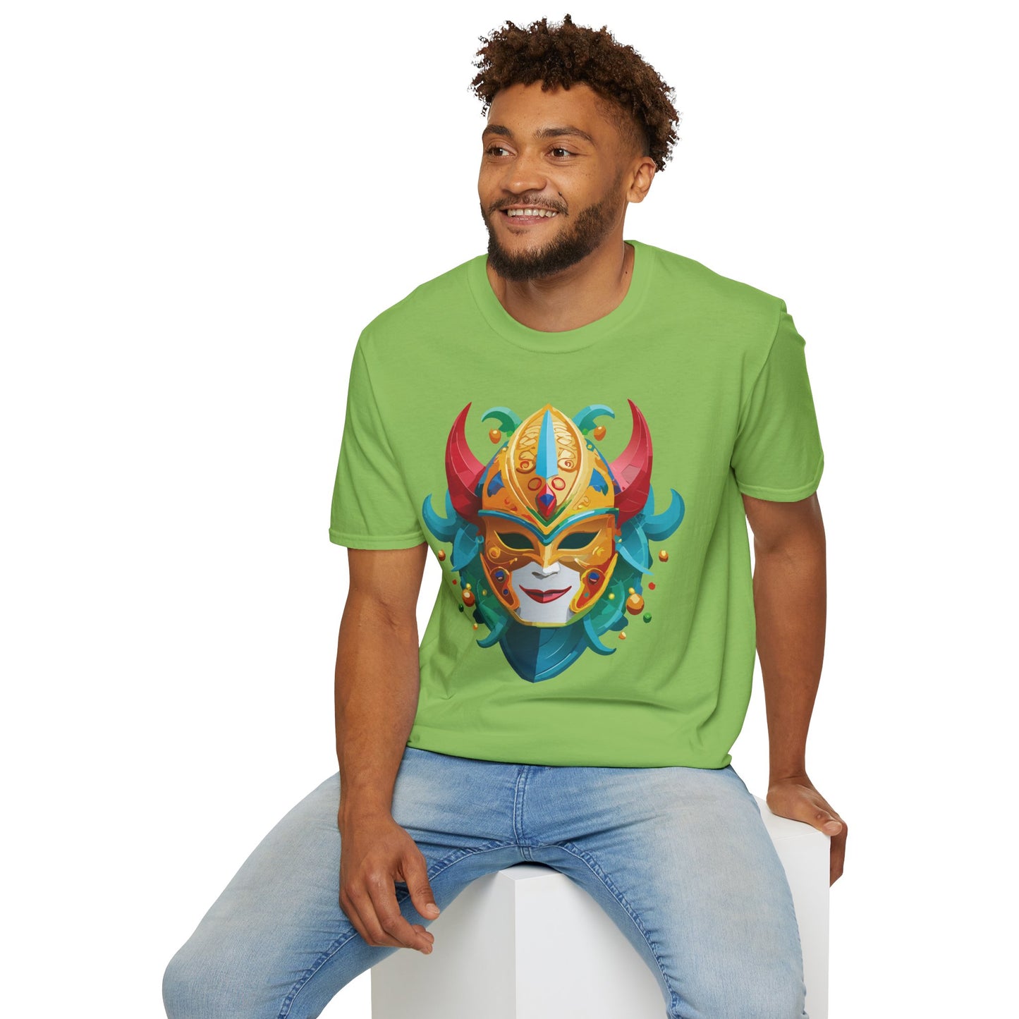 Mask Tee Shirt, Mask Shirt, Shirt with Mask, Masquerade Tees