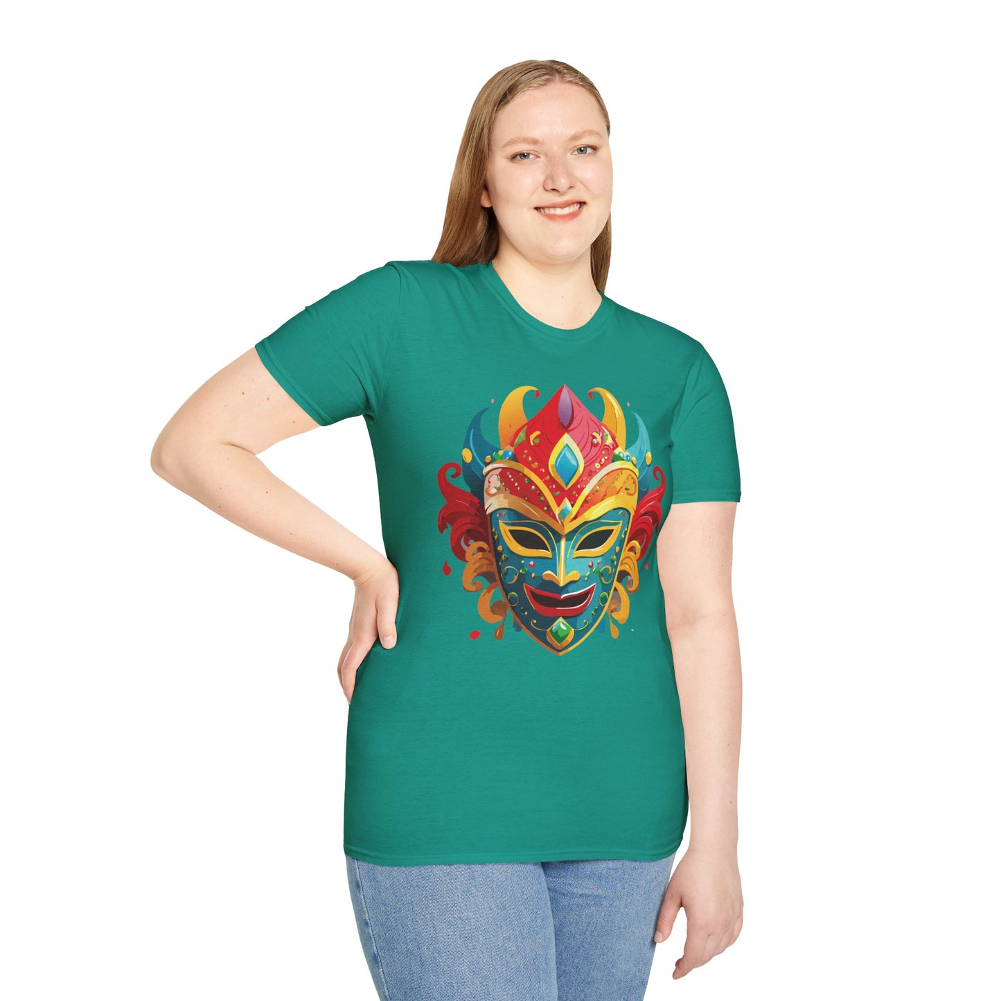 Mask Tee Shirt, Mask Shirt, Shirt with Mask, Masquerade Tees