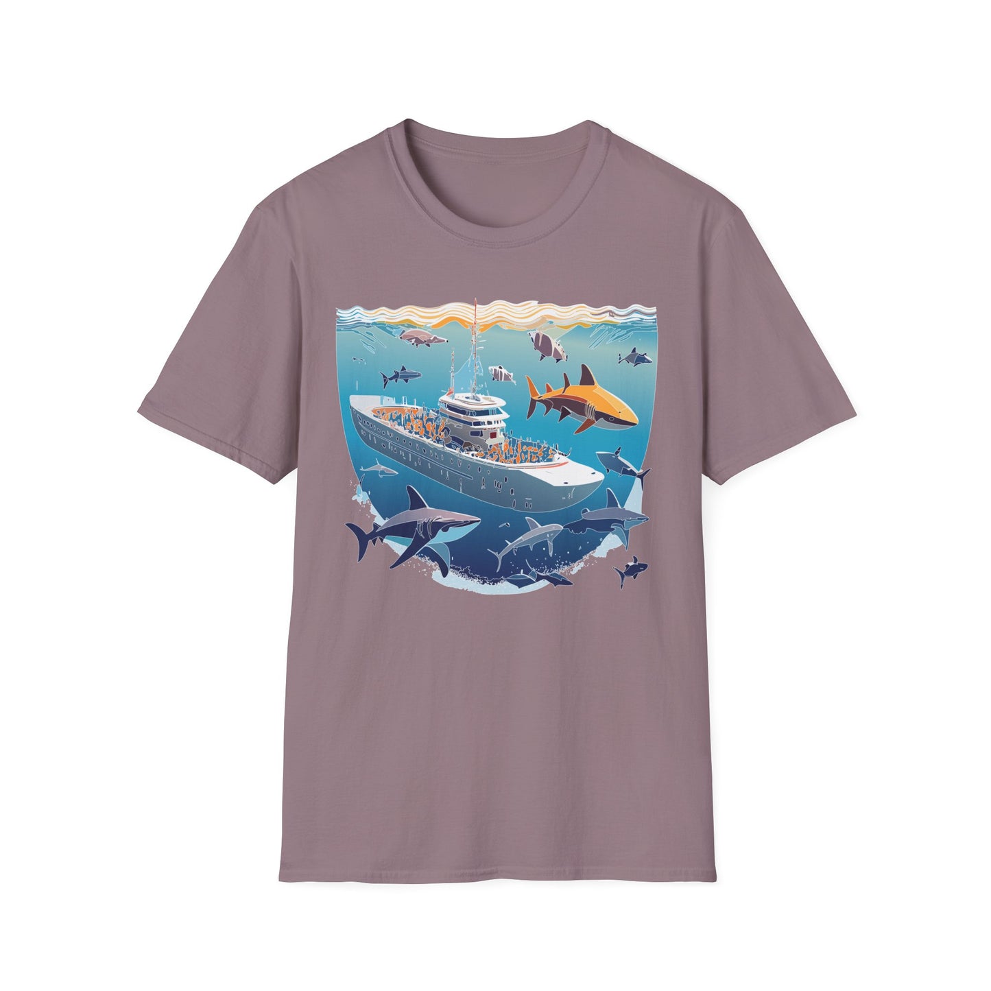 Ocean Tee Shirt, Ocean Shirt, Shirt with Ocean, U boat Tees, Shirt with U-Boat