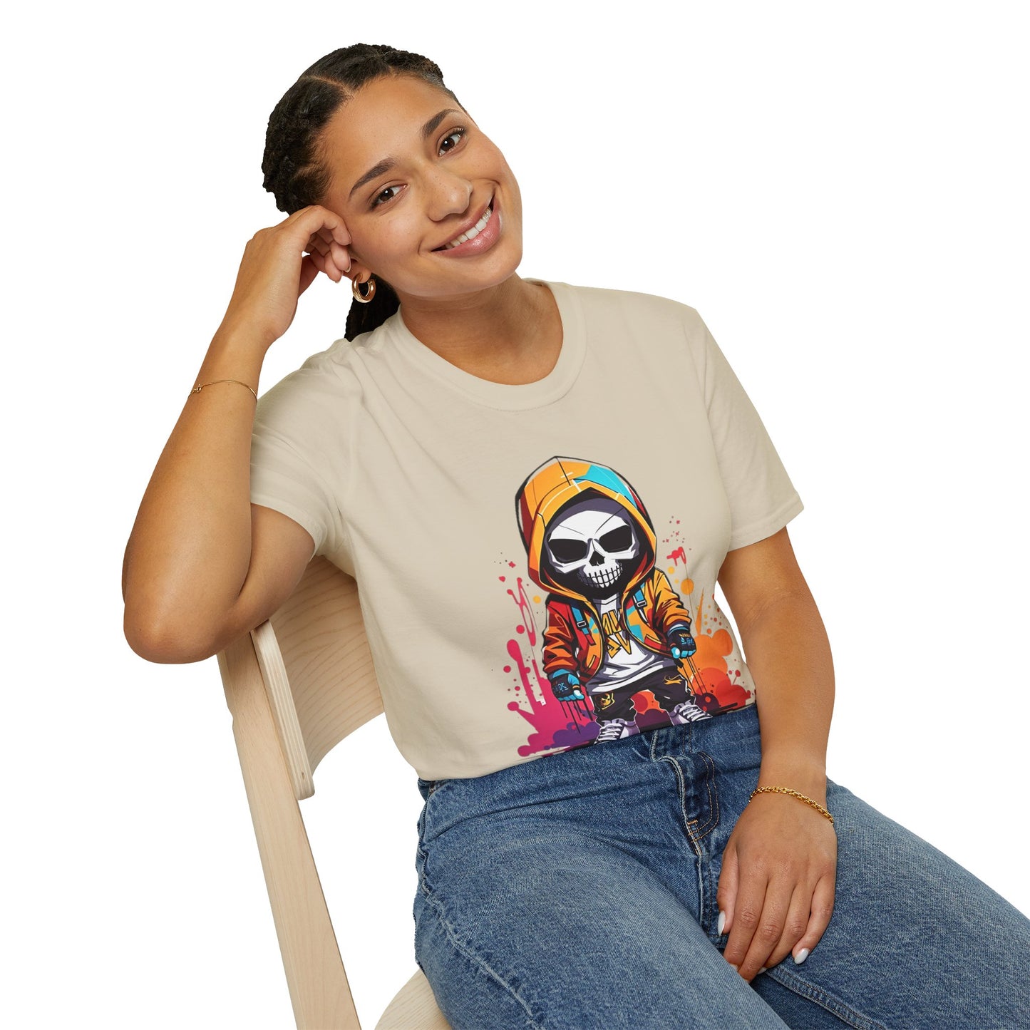 Skull Tee Shirt, Skeleton Shirt, Shirt with Skull, Shirt with Skeleton