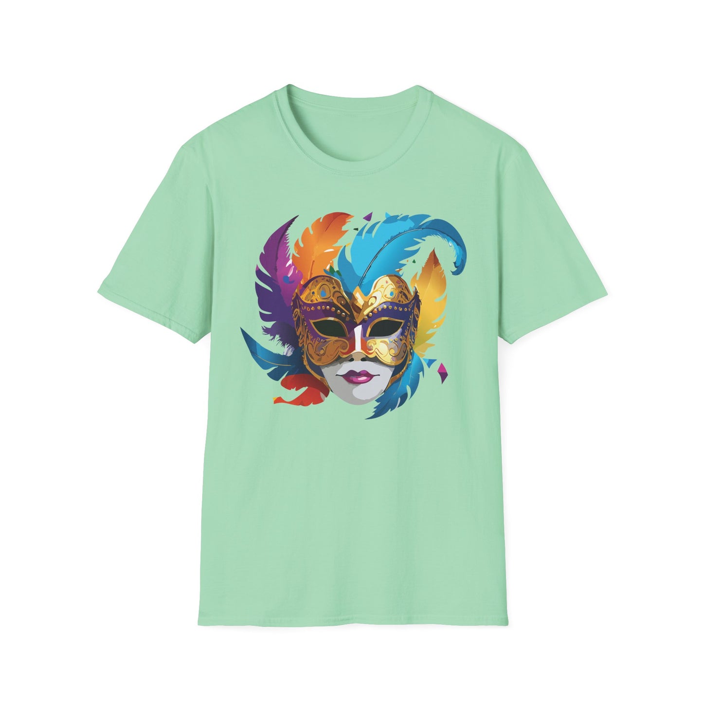 Mask Tee Shirt, Mask Shirt, Shirt with Mask, Masquerade Tees