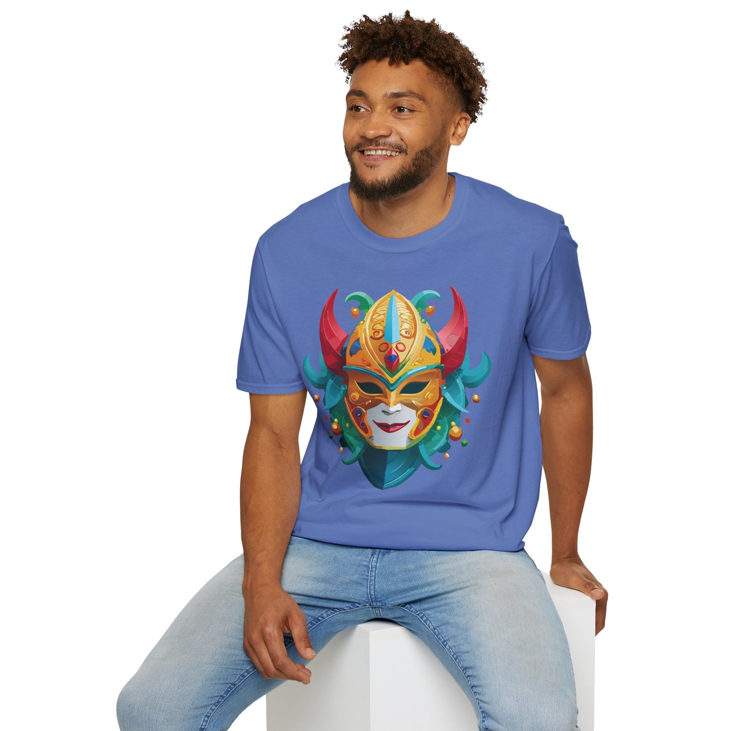 Mask Tee Shirt, Mask Shirt, Shirt with Mask, Masquerade Tees