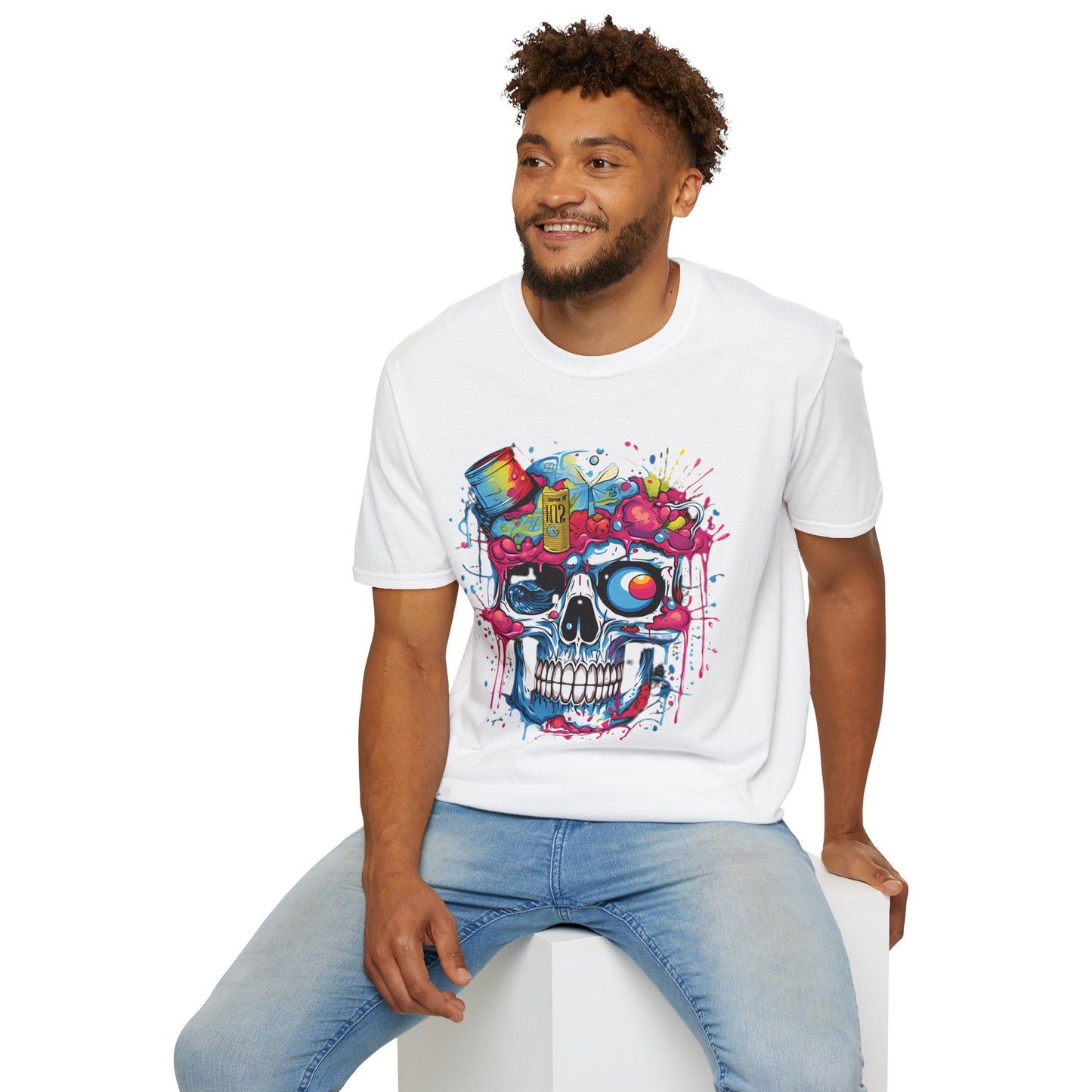 Skull Tee Shirt, Skeleton Shirt, Shirt with Skull, Shirt with Skeleton