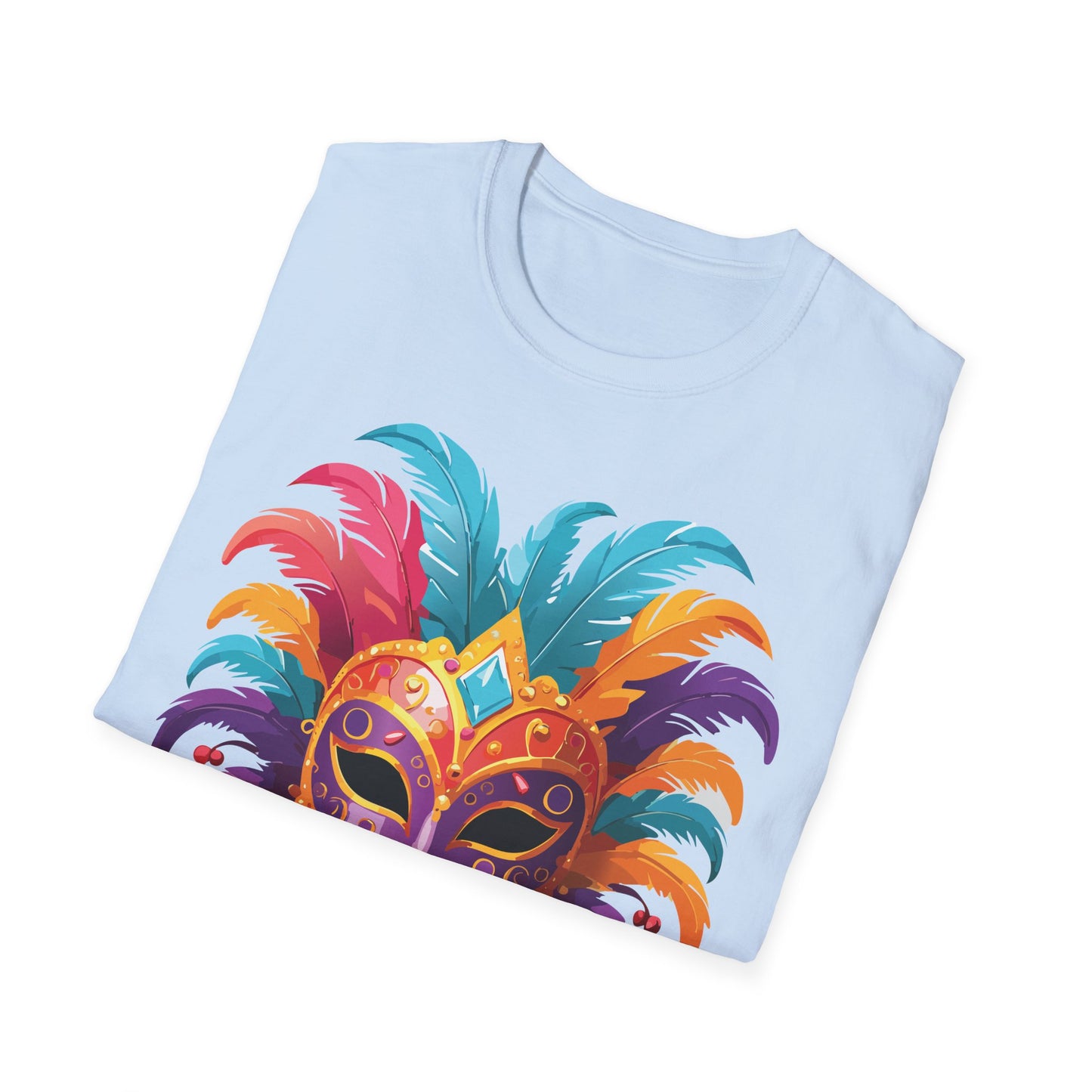 Mask Tee Shirt, Mask Shirt, Shirt with Mask, Masquerade Tees