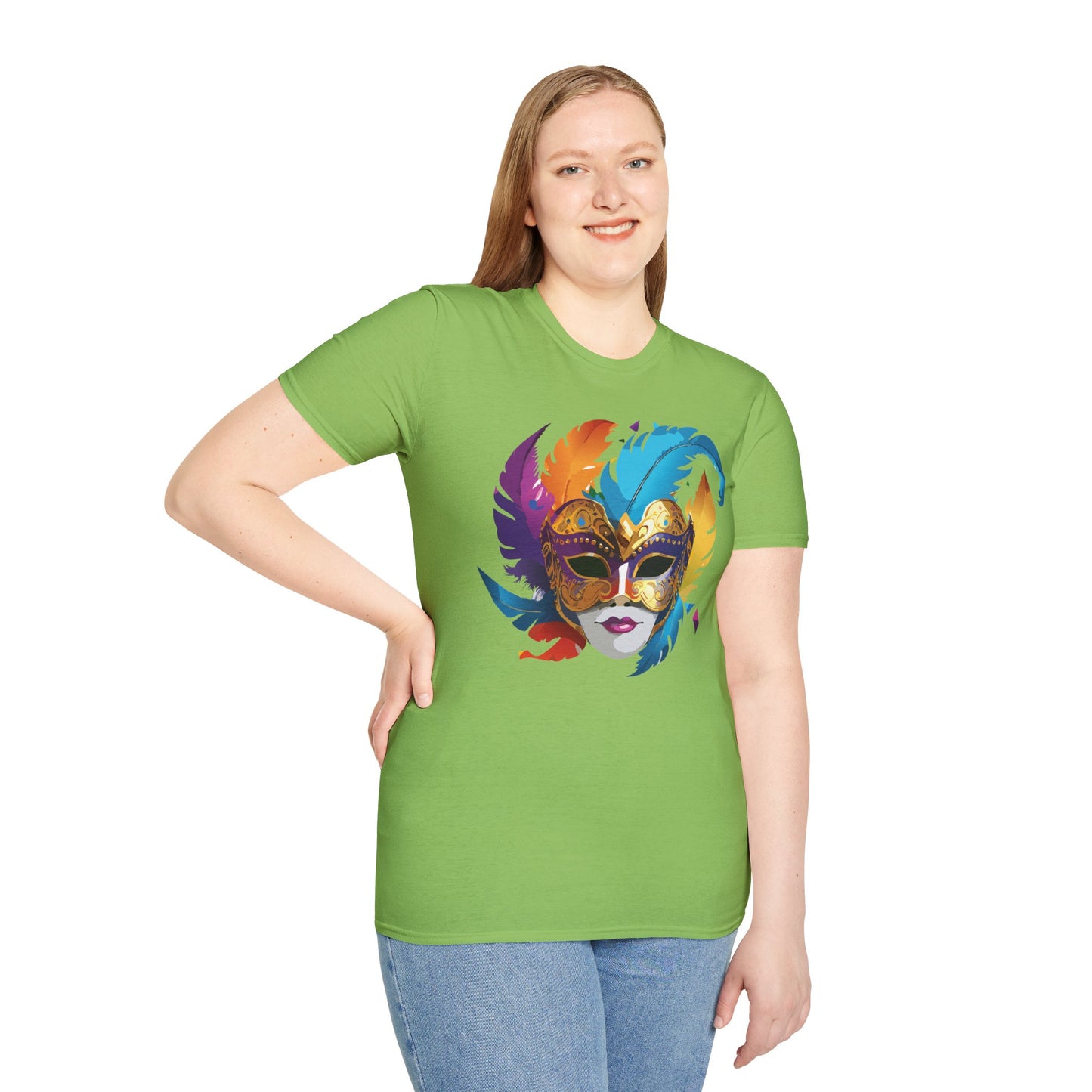 Mask Tee Shirt, Mask Shirt, Shirt with Mask, Masquerade Tees