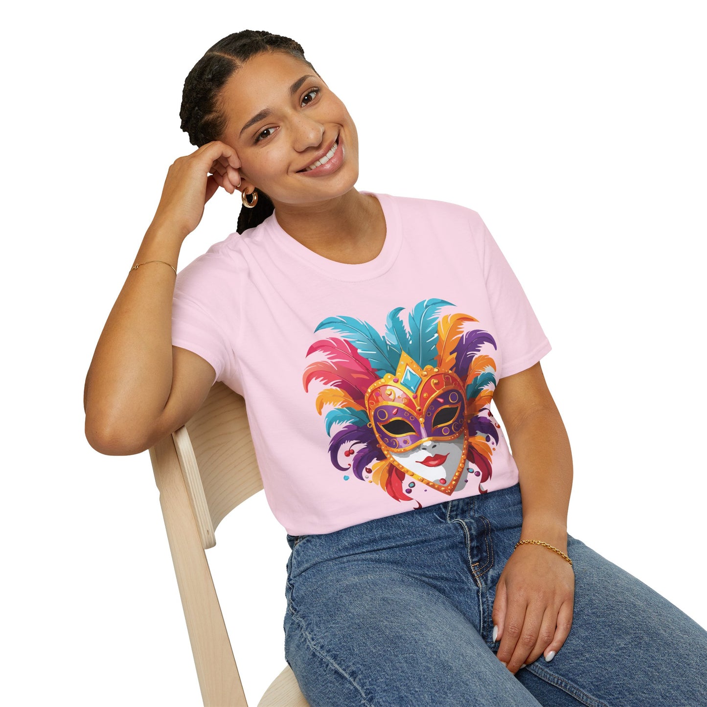 Mask Tee Shirt, Mask Shirt, Shirt with Mask, Masquerade Tees
